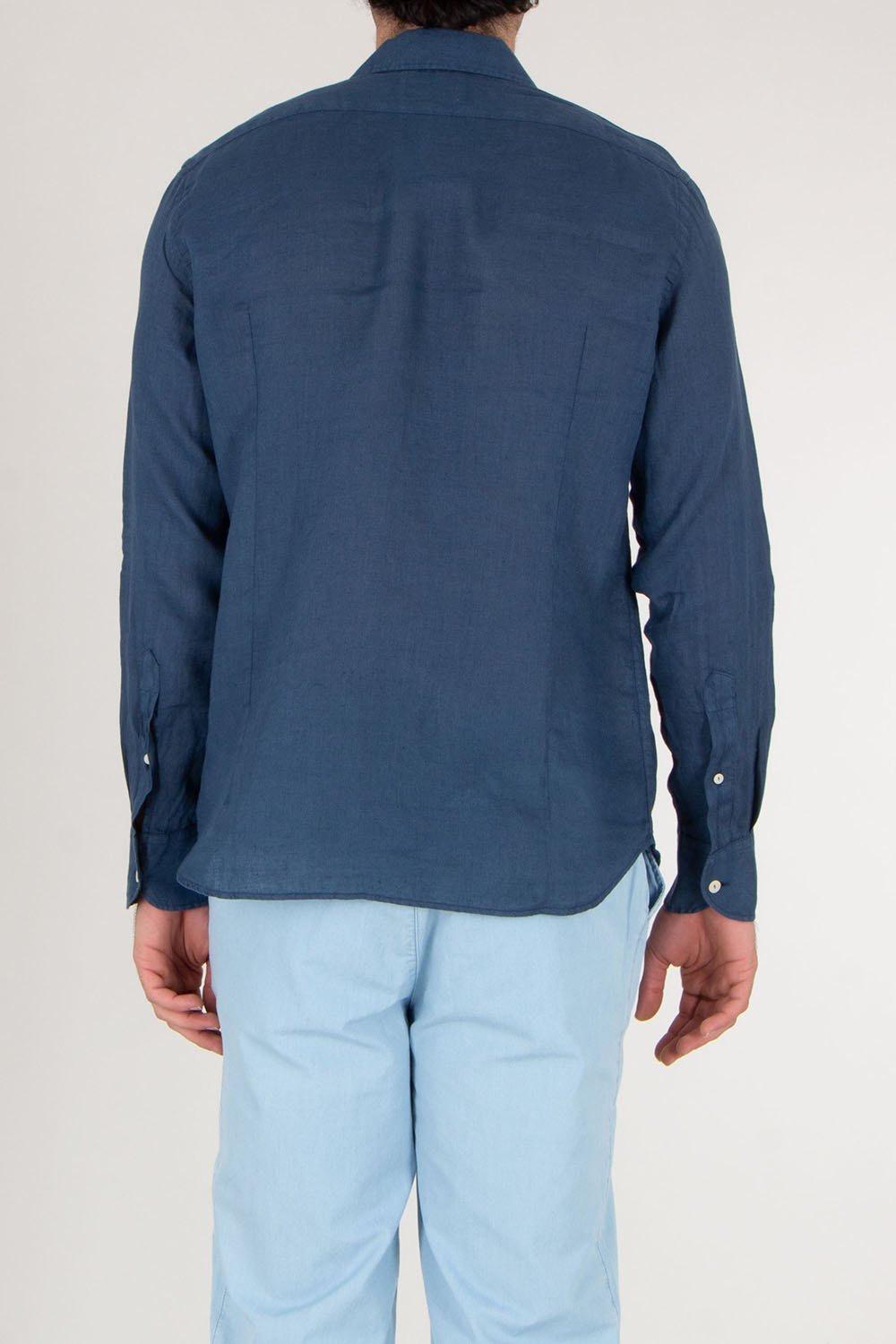 MC 2 SAINT BARTH Regular Fit Linen Shirt Pamplona