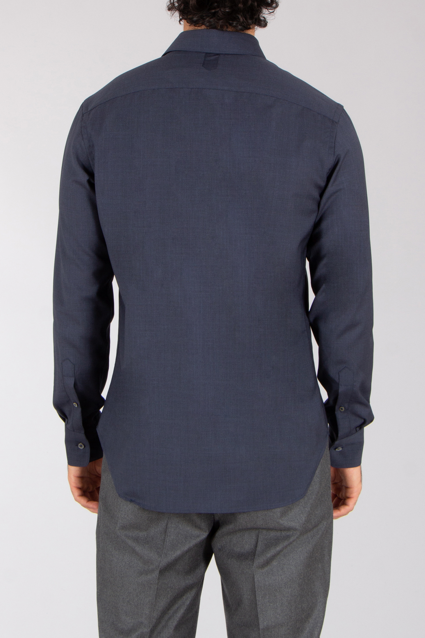 CANALI Regular Fit Wool Shirt Langarm, Hemd, Blazer, Mantel, Hosen