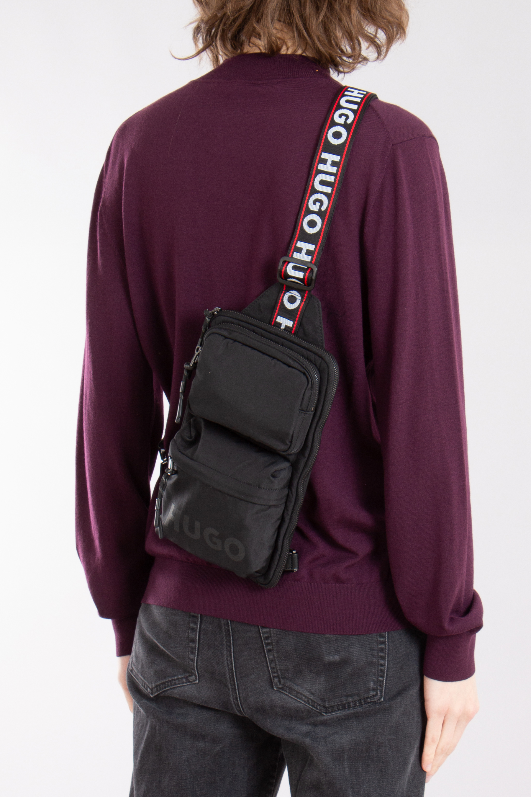 HUGO Recycled Nylon Monostrap Bag Quentyn HUGO Recycled Nylon Monostrap Bag Quentyn