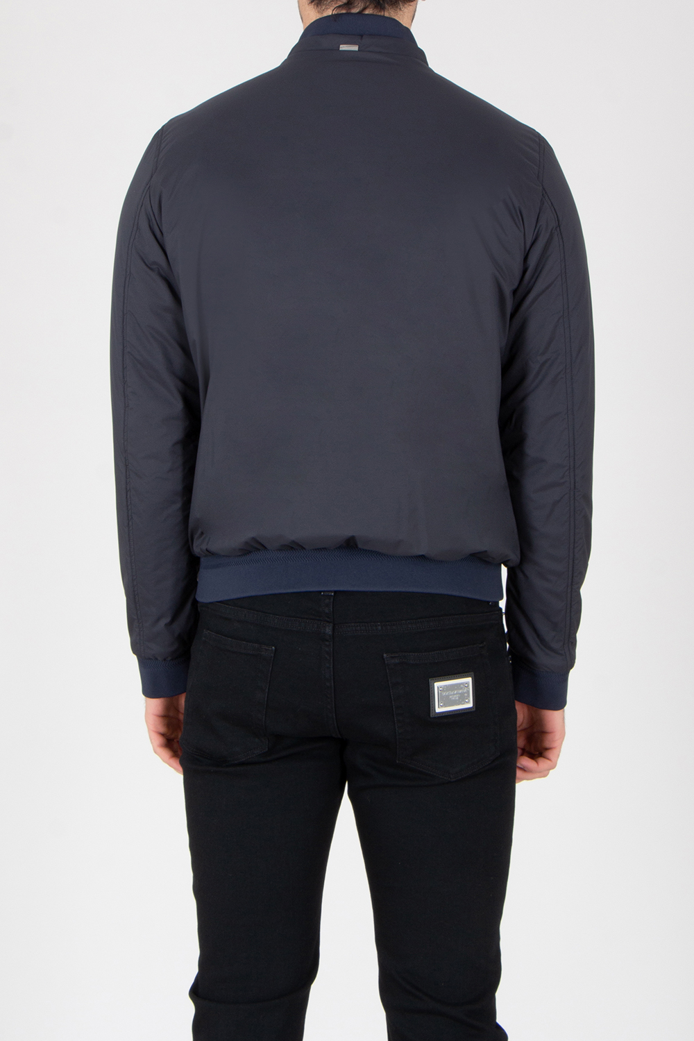 HERNO Regular Fit Ecoage Recycled Nylon Bomber Jacket