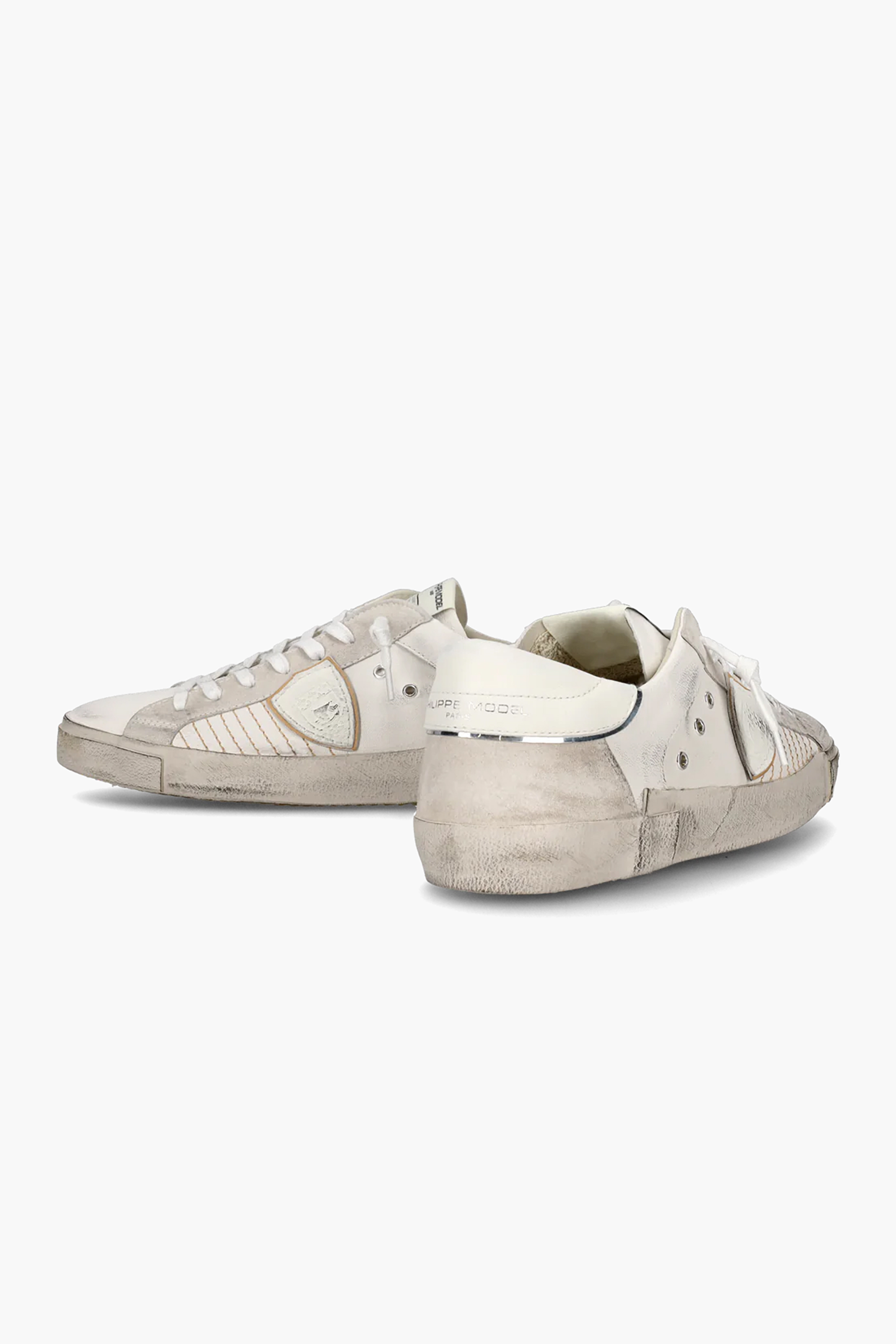 PHILIPPE MODEL Leather & Suede Sneakers Prsx Low PHILIPPE MODEL Leather & Suede Sneakers Prsx Low