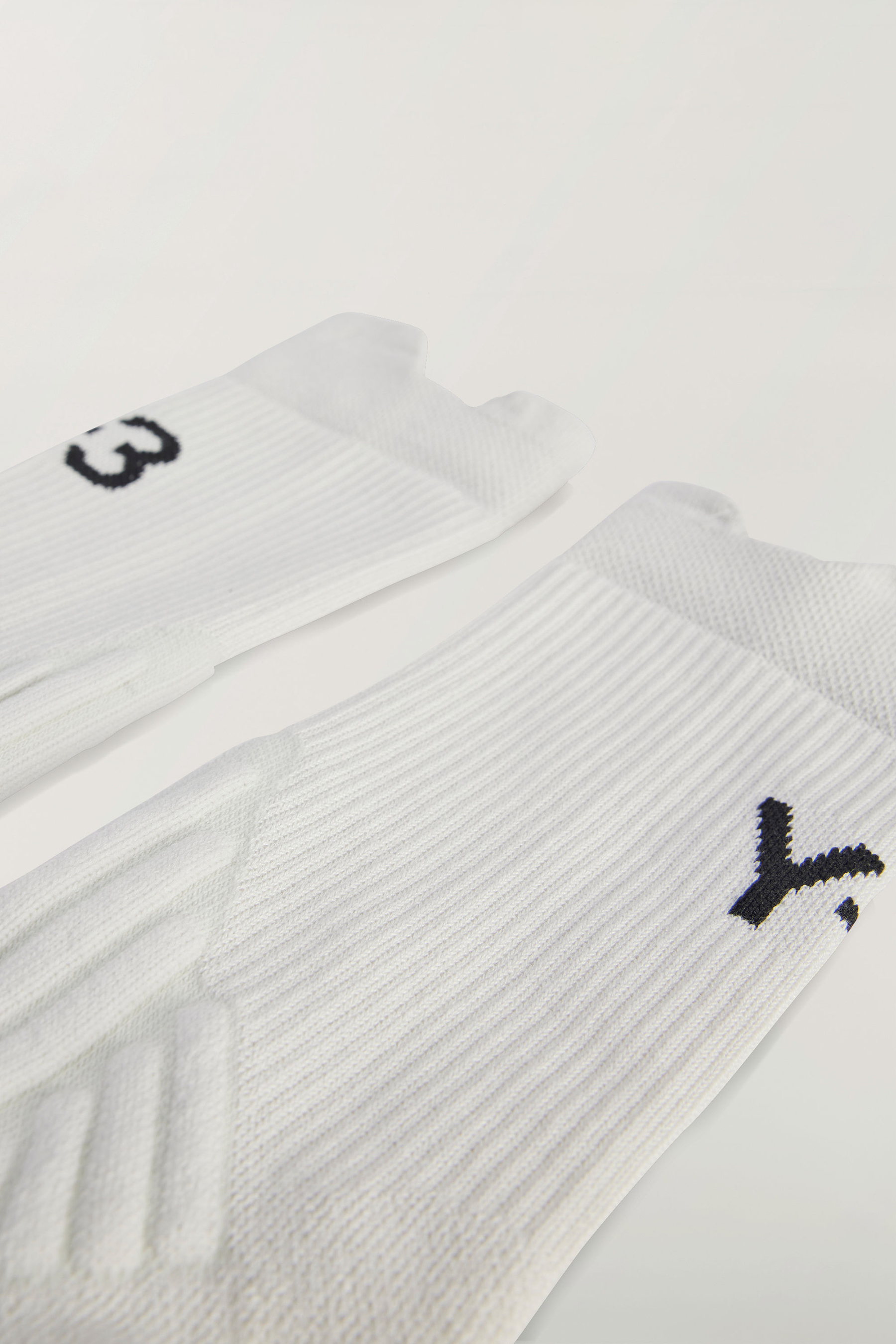 Y-3 Recycled Polyester-Nylon Stretch Tennis Crew Socks Y-3 Recycled Polyester-Nylon Stretch Tennis Crew Socks