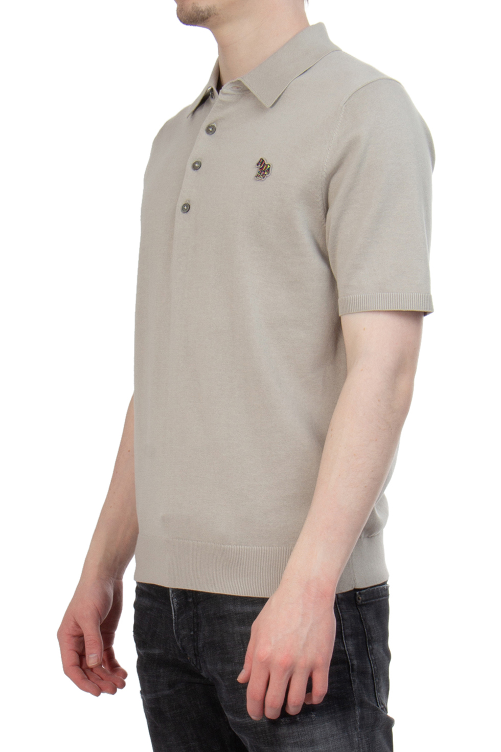 PAUL SMITH Embroidered Organic Cotton Blend Knit Polo PAUL SMITH Embroidered Organic Cotton Blend Knit Polo