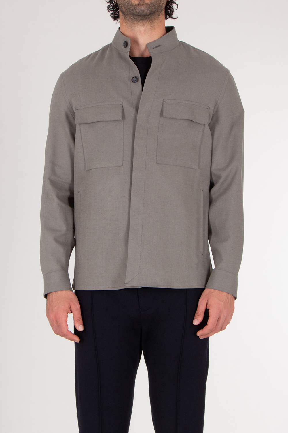 ZEGNA Regular Fit Oasi Lino Overshirt