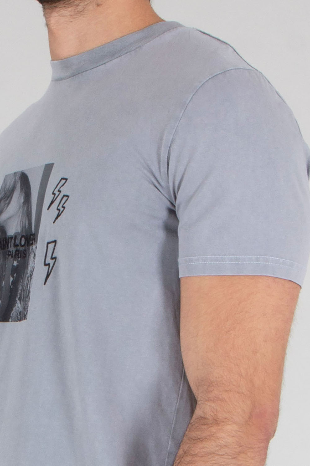 ELITÈ Regular Fit Kiss Me Graphic Print & Embroidery Cotton Jersey T-Shirt