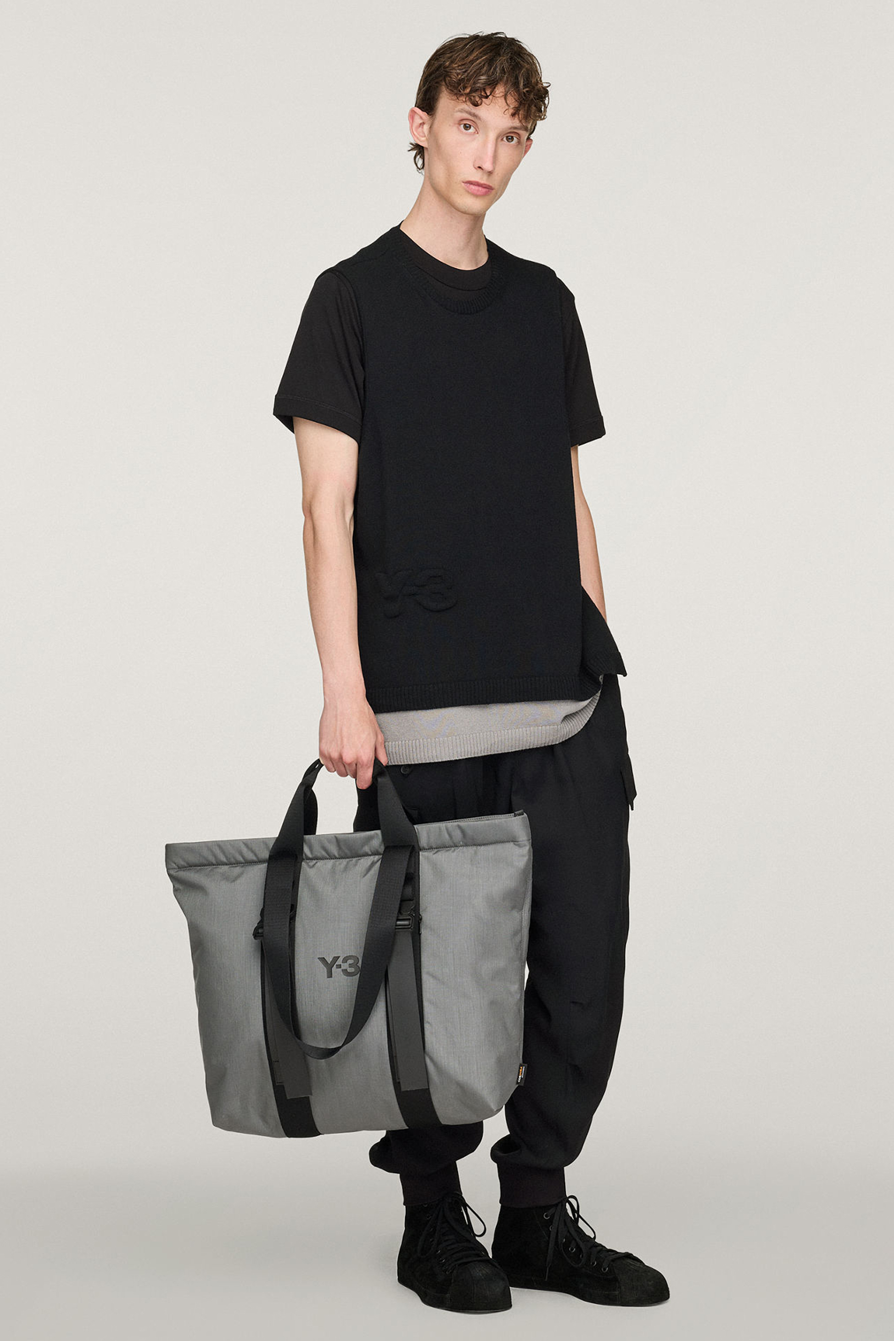 Y-3 Cordura Nylon Shopper Tasche, Tragetasche, Junge, Person, Jugendlich