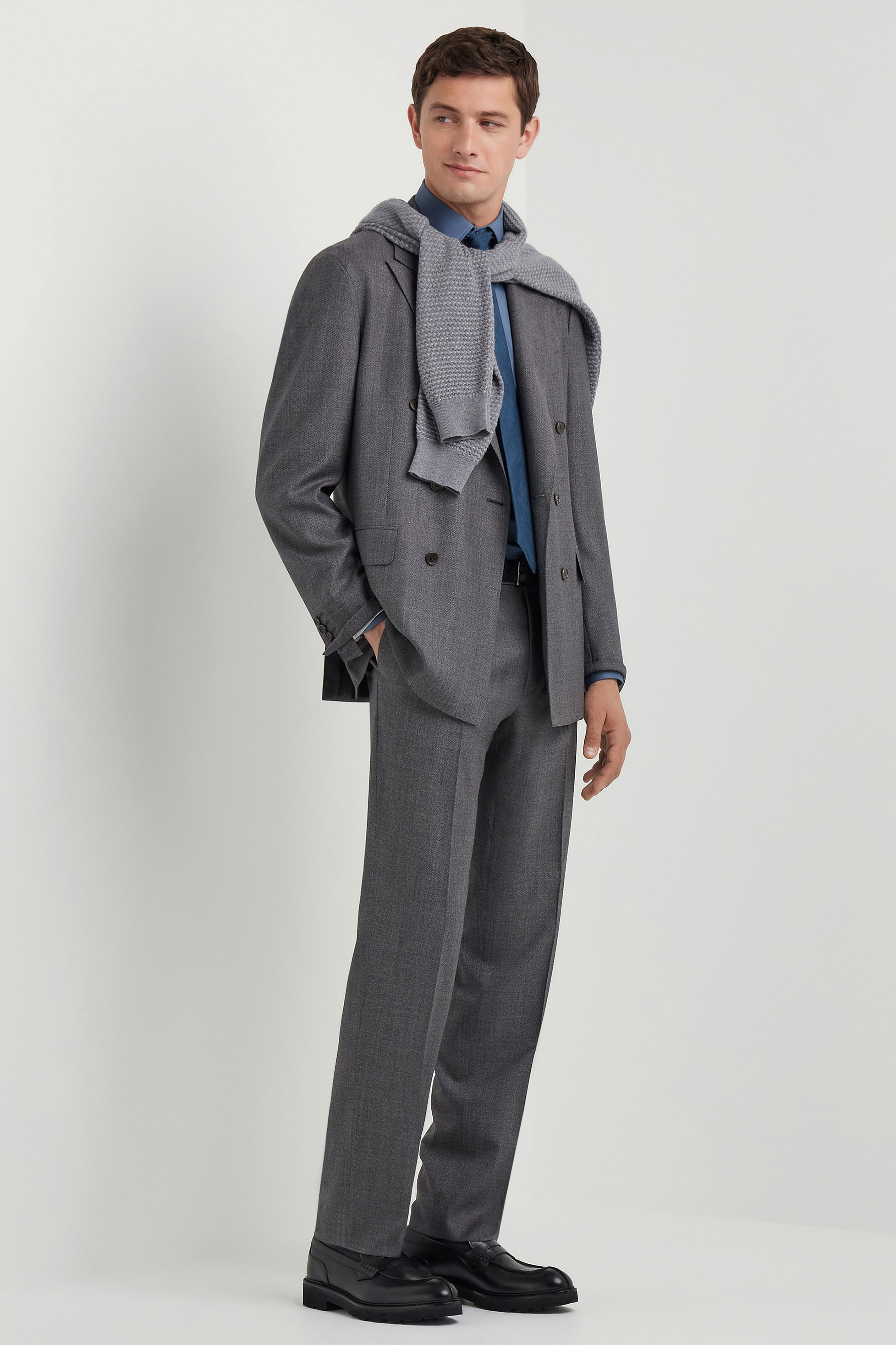 CANALI Relaxed Fit Micro Patterned Wool Suit Monza Bekleidung, Formelle Kleidung, Anzug, Mantel, Smoking