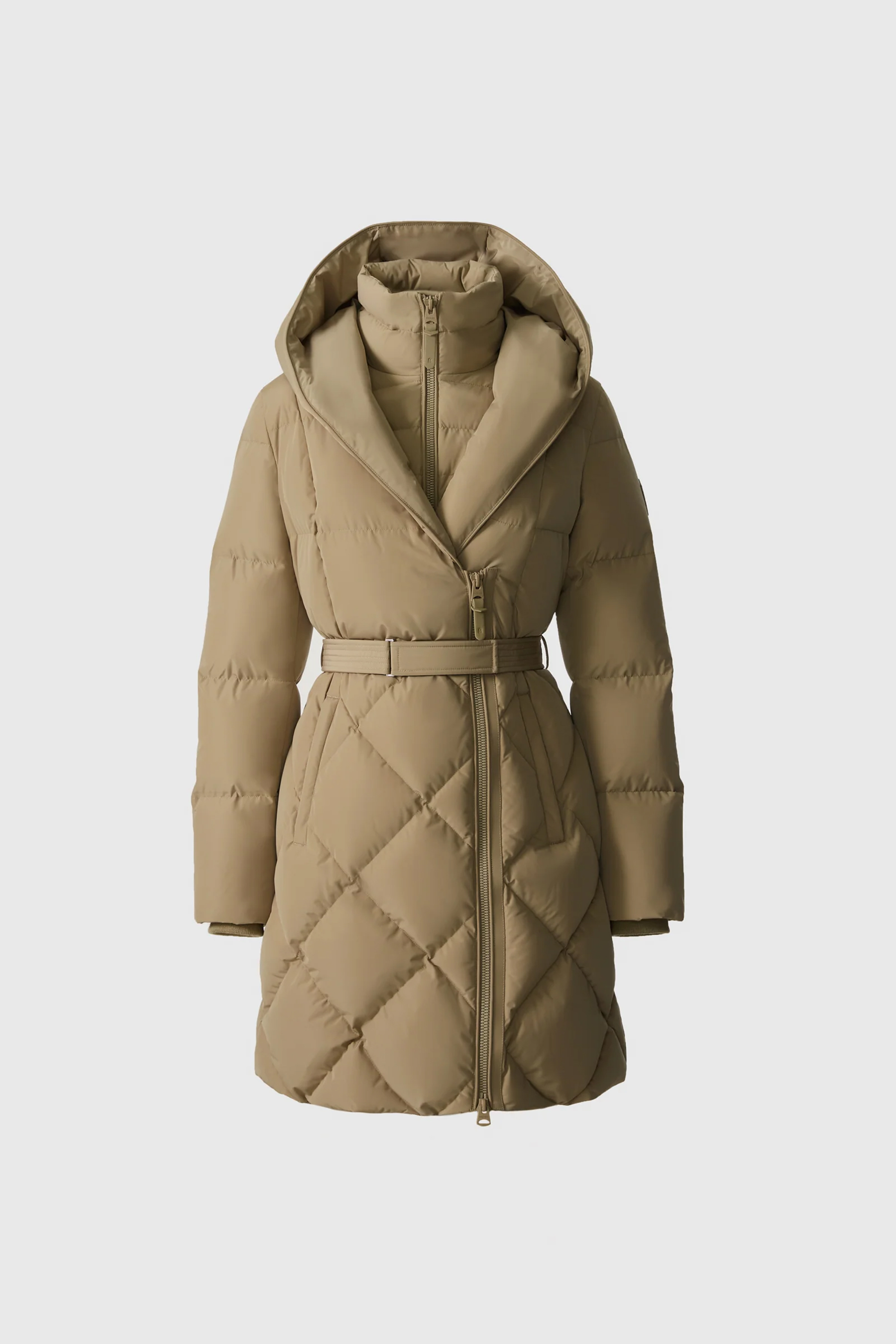 MACKAGE Fitted 2-in-1 Recycled Shell Down Coat Ayumi Bekleidung, Mantel, Jacke, Gürtel