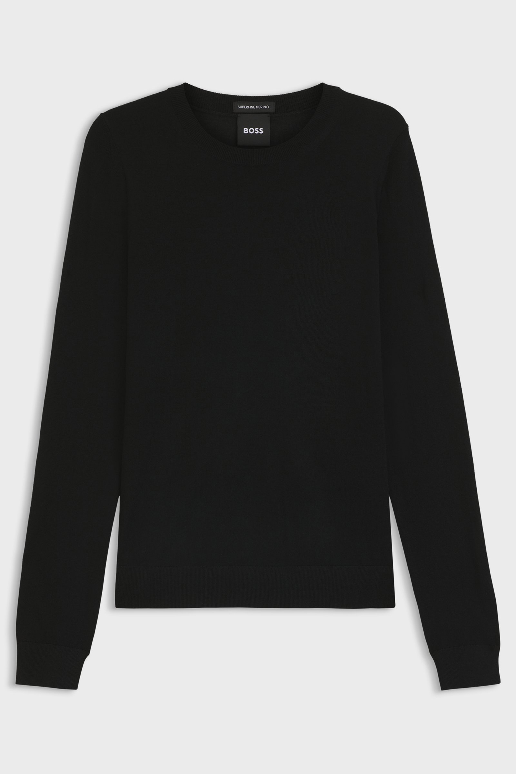 BOSS Slim Fit Superfine Virgin Wool Sweater Ferpina Bekleidung, Langarm, Ärmel, Pullover, Sweatshirt