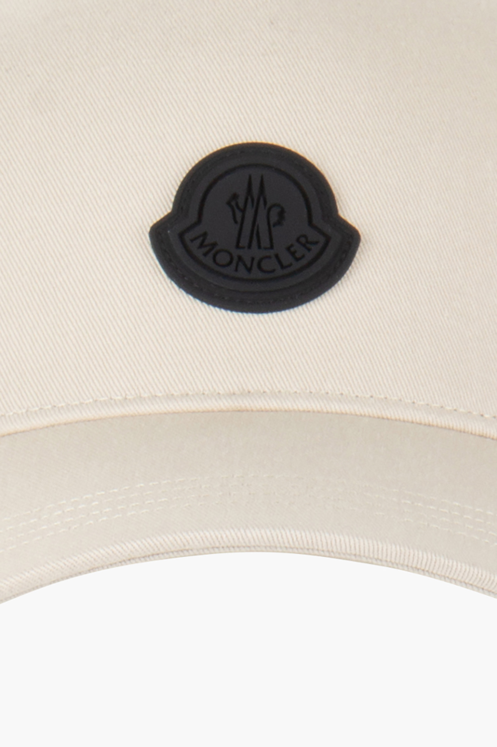 MONCLER Logo Patch Cotton Gabardine Baseball Cap