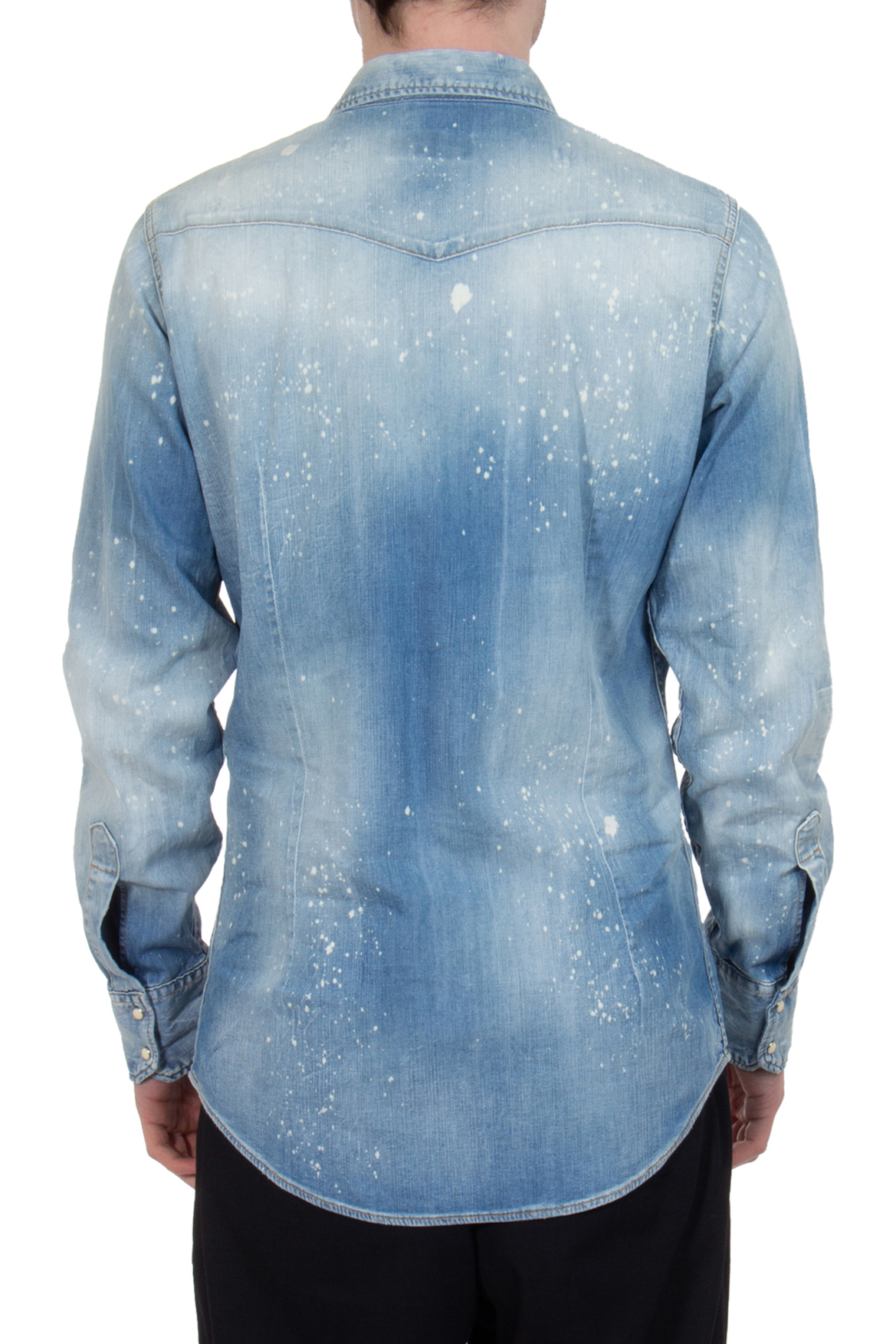 DSQUARED2 Cotton Stretch Denim Bob Shirt DSQUARED2 Cotton Stretch Denim Bob Shirt