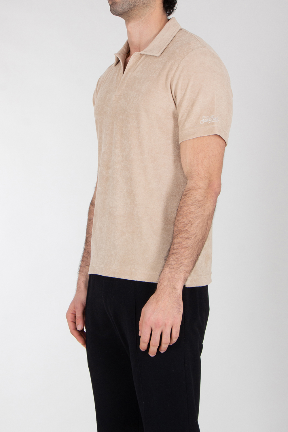 MC 2 SAINT BARTH Lyocell-Cotton Terry Polo Shirt Jeremy