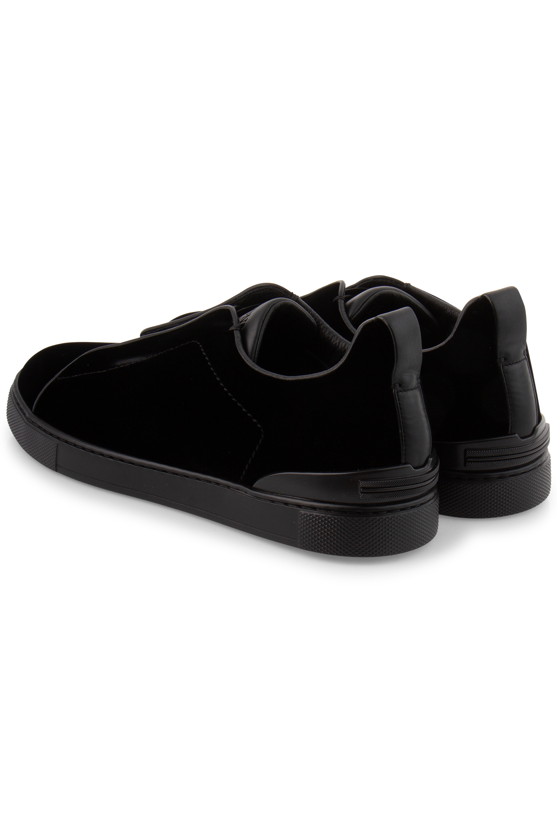 ZEGNA Velvet Sneakers Triple Stitch ZEGNA Velvet Sneakers Triple Stitch