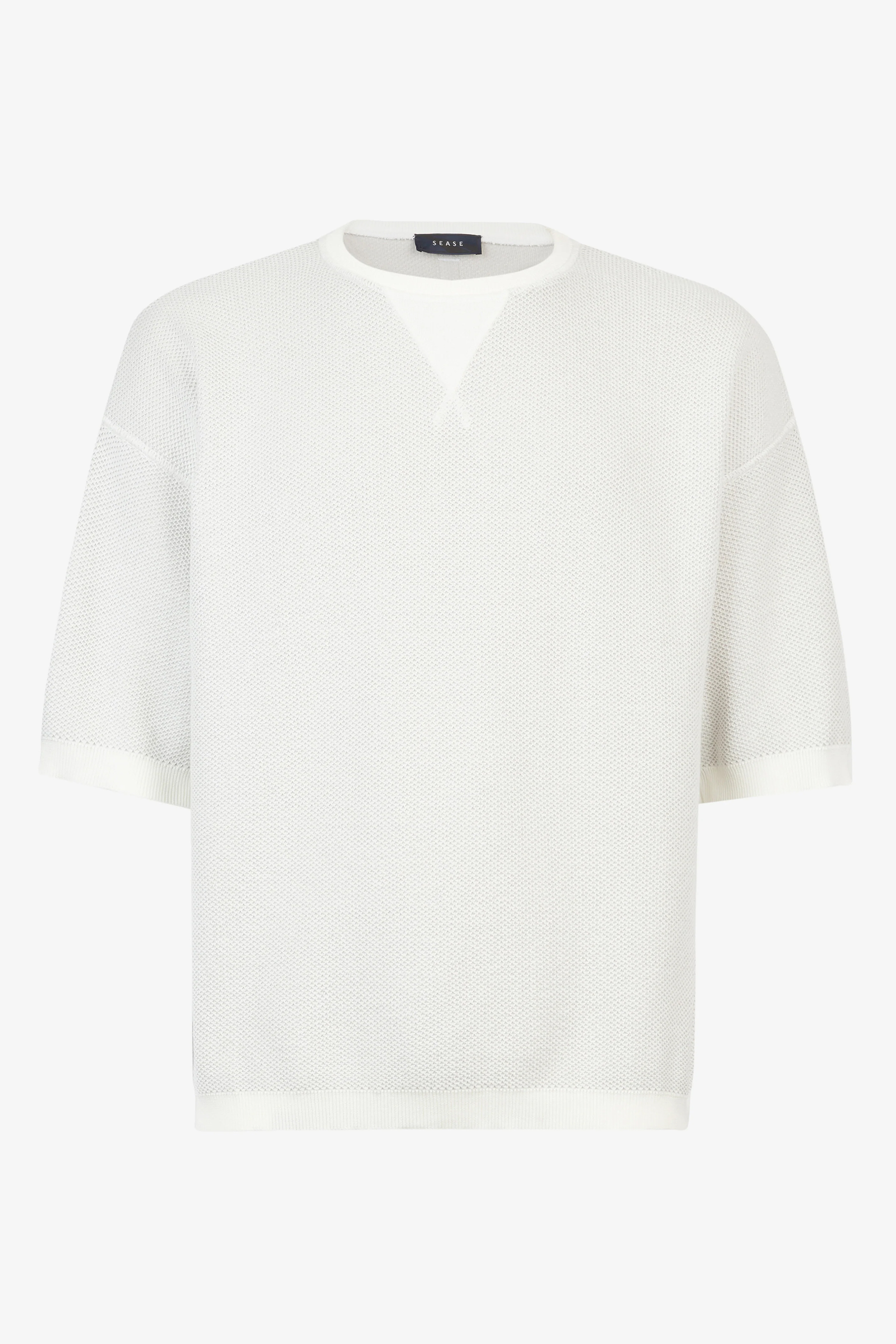 SEASE 3D Knitted Cotton-Nylon T-Shirt SEASE 3D Knitted Cotton-Nylon T-Shirt