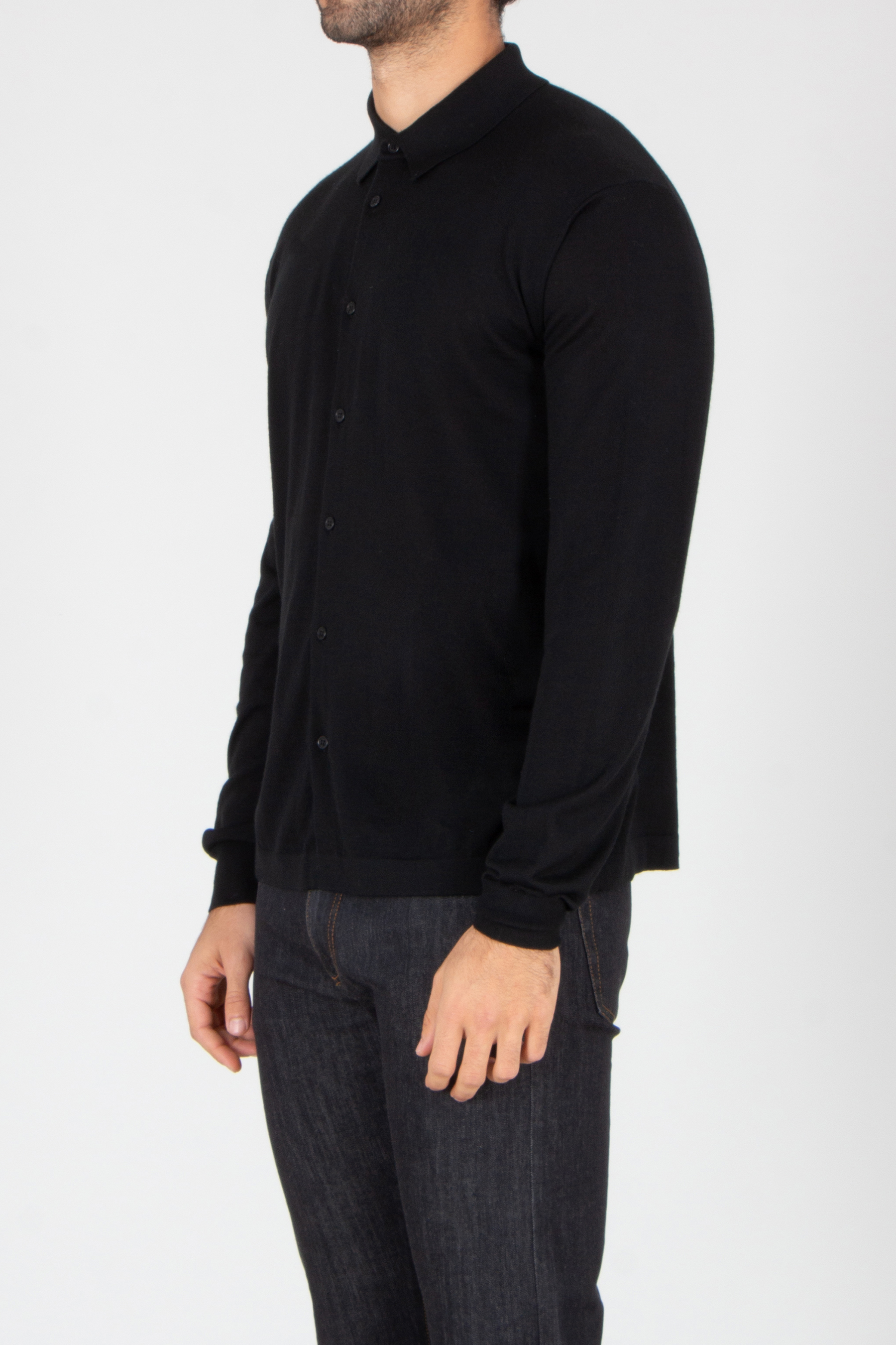 Langarm, Hemd, Jeanshose, Hosen, Mantel