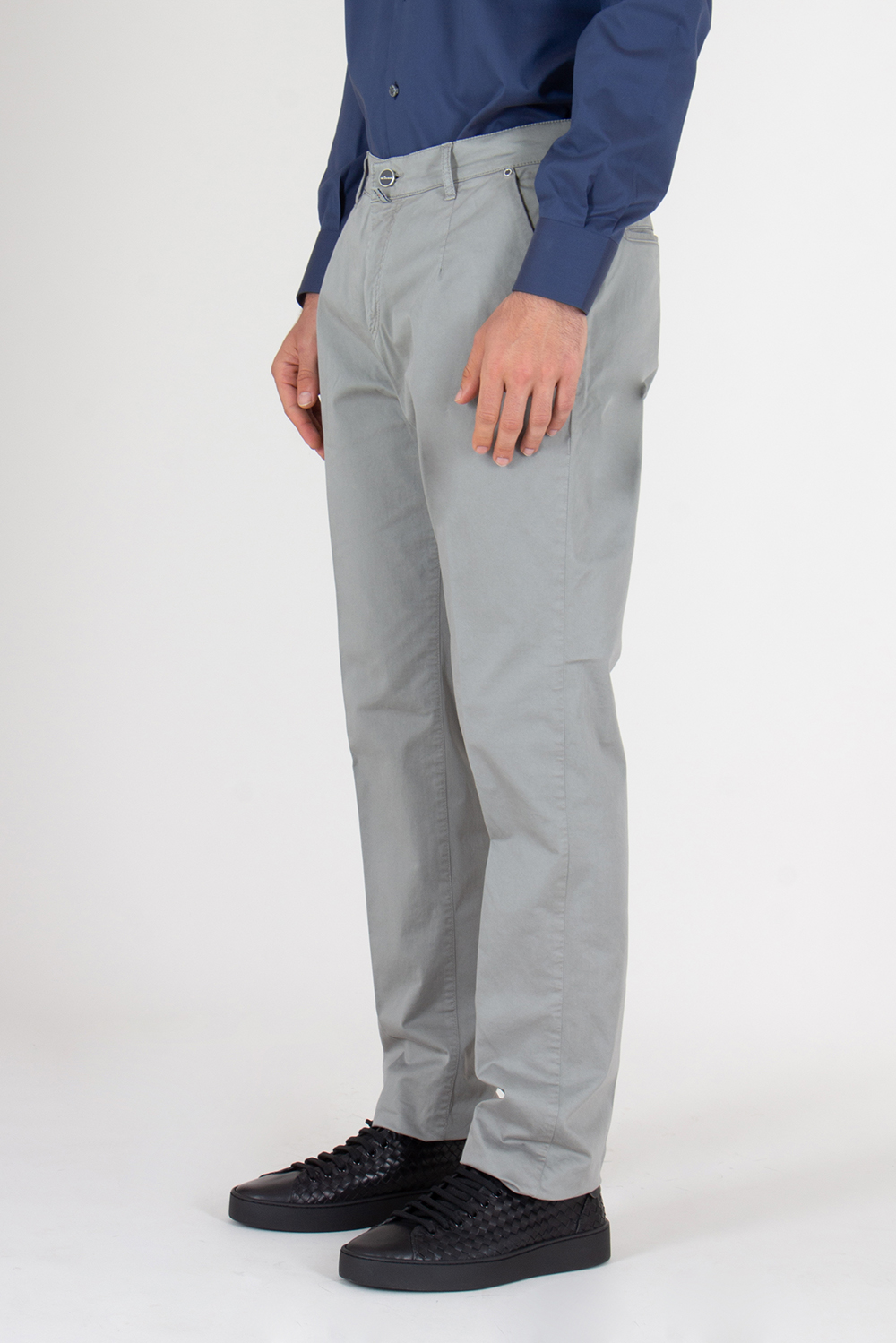 KITON Regular Fit Cotton Chino Trousers