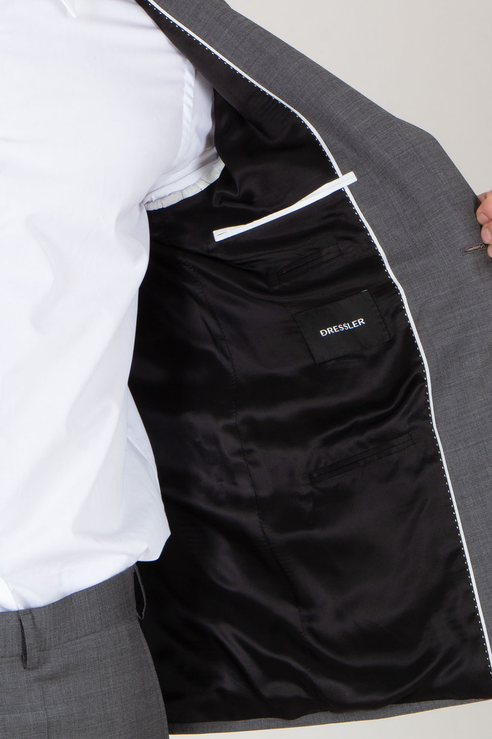 DRESSLER Regular Fit Natural Stretch Virgin Wool Jacket Sean