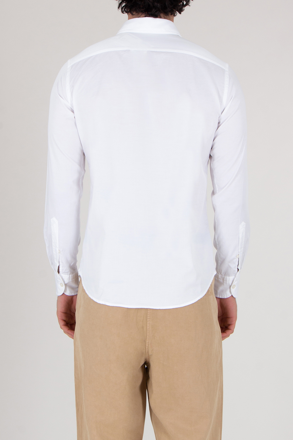 SONRISA Regular Fit Shark Collar Lyocell Cotton Shirt
