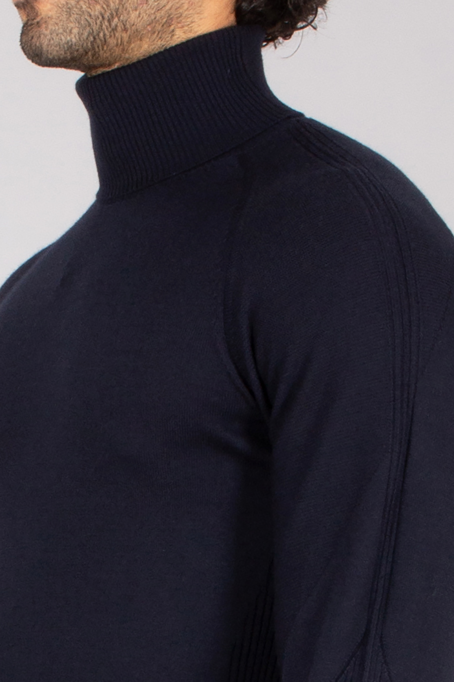 SEASE Regular Fit Virgin Wool Whole Turtleneck Sweater Pulli, Erwachsener, Männlich, Mann, Person