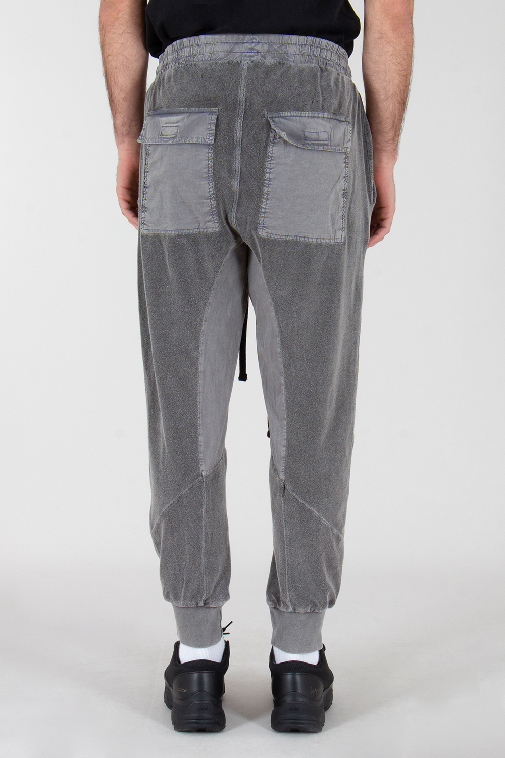 THOM KROM Relaxed Fit Low Crotch Matmix Cotton Blend Terry Sweatpants