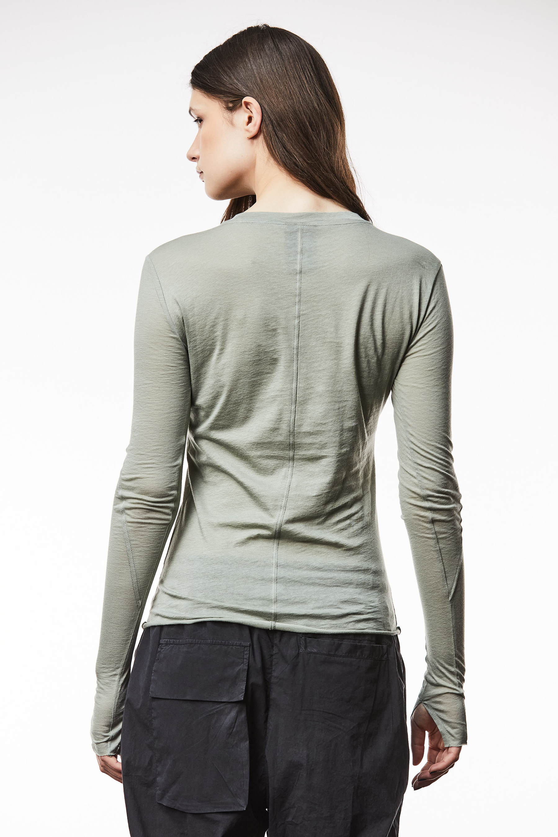 THOM KROM Slim Fit Ultra Light Cotton Long Sleeve T-Shirt THOM KROM Slim Fit Ultra Light Cotton Long Sleeve T-Shirt