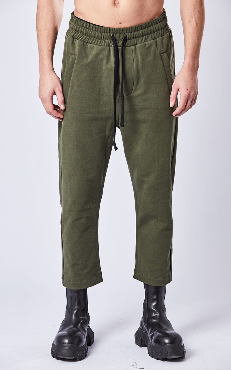 THOM KROM Cropped Croch Cotton Trousers 