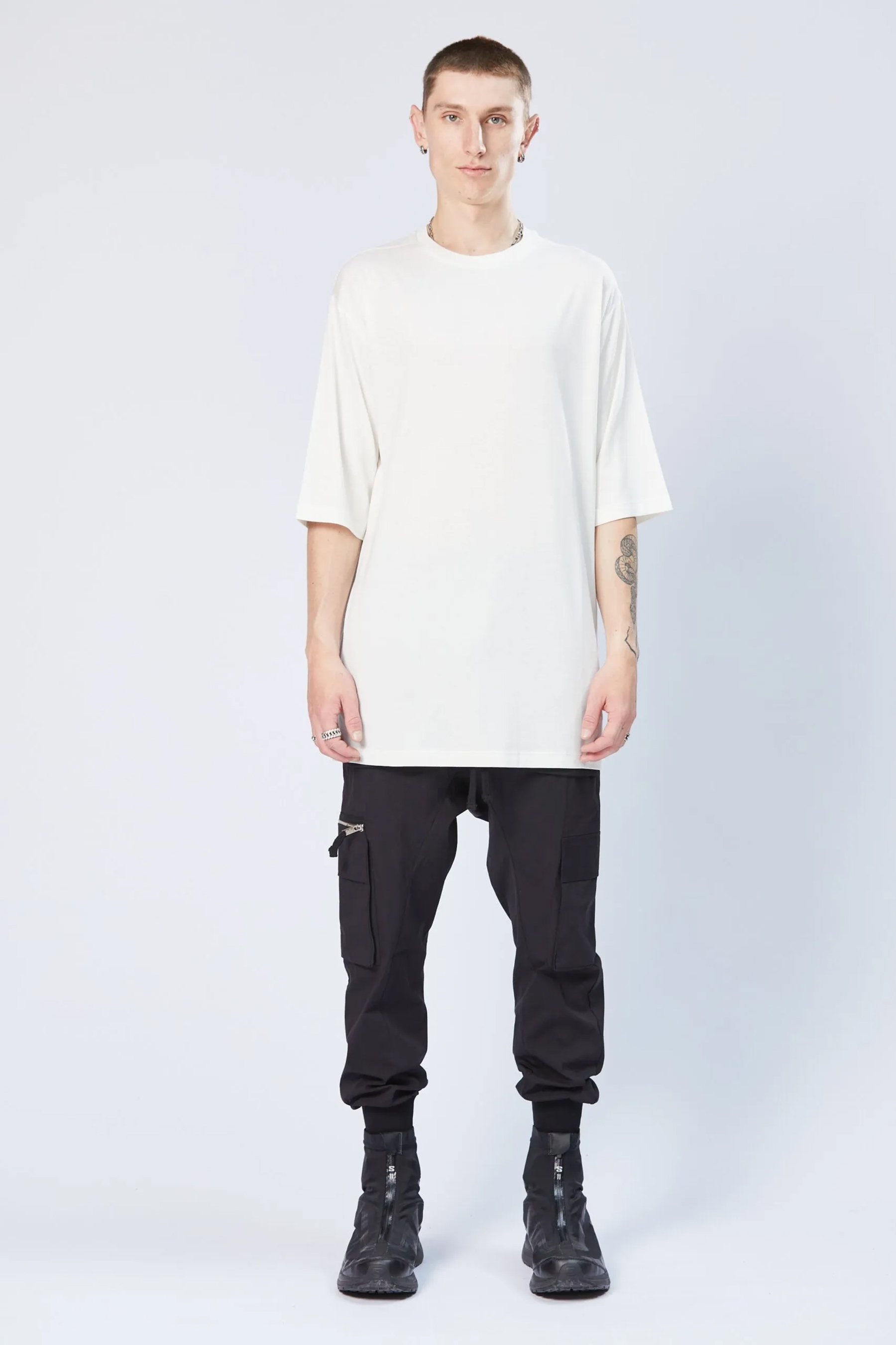 THOM KROM Round Neck Cotton Modal Blend T-Shirt
