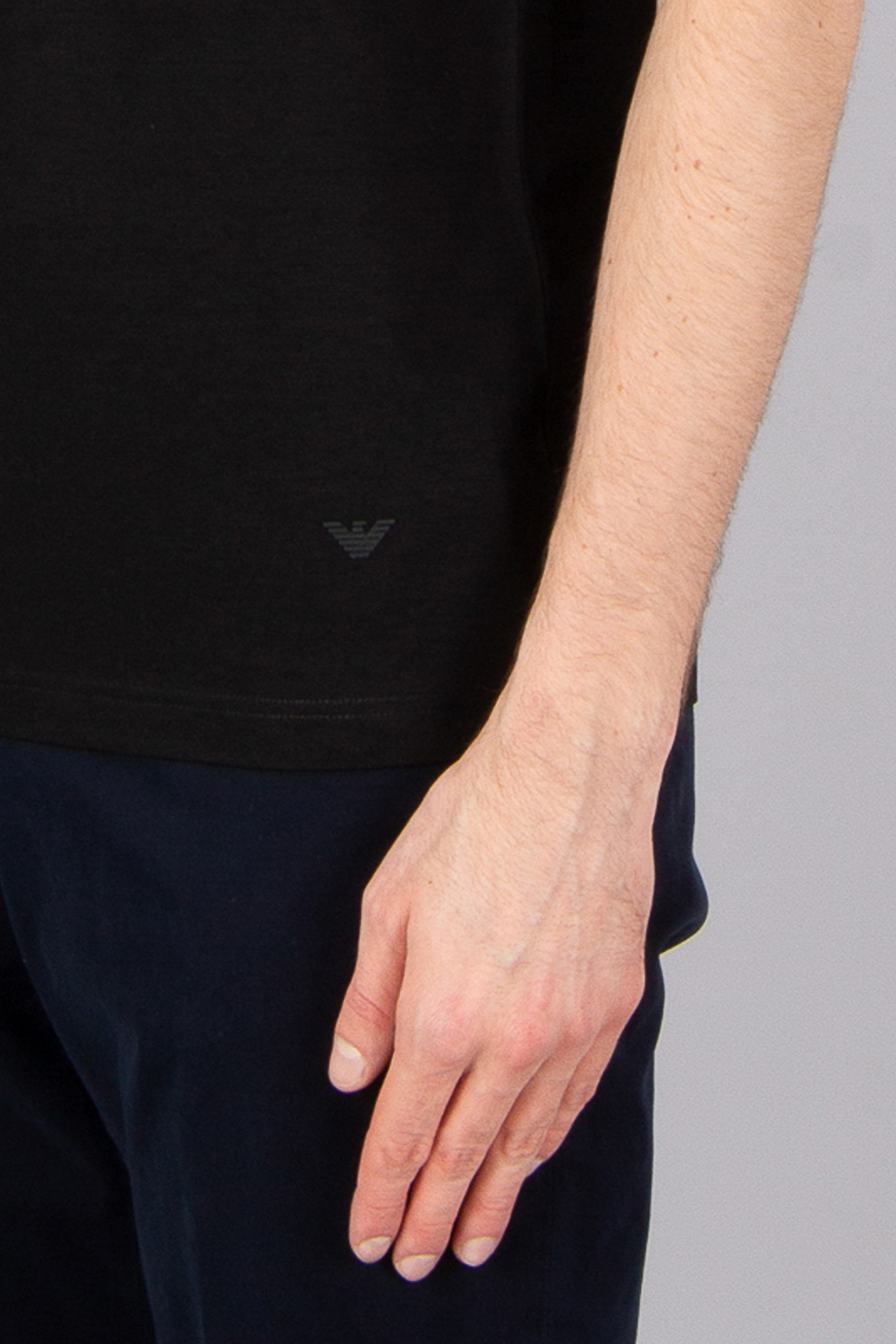 EMPORIO ARMANI Regular Fit Stretch Viscose Jersey T-Shirt EMPORIO ARMANI Regular Fit Stretch Viscose Jersey T-Shirt