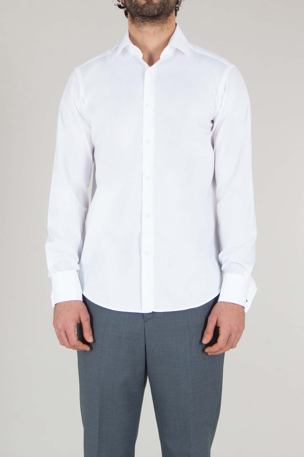 BOSS Regular Fit Cotton Tuxedo Shirt