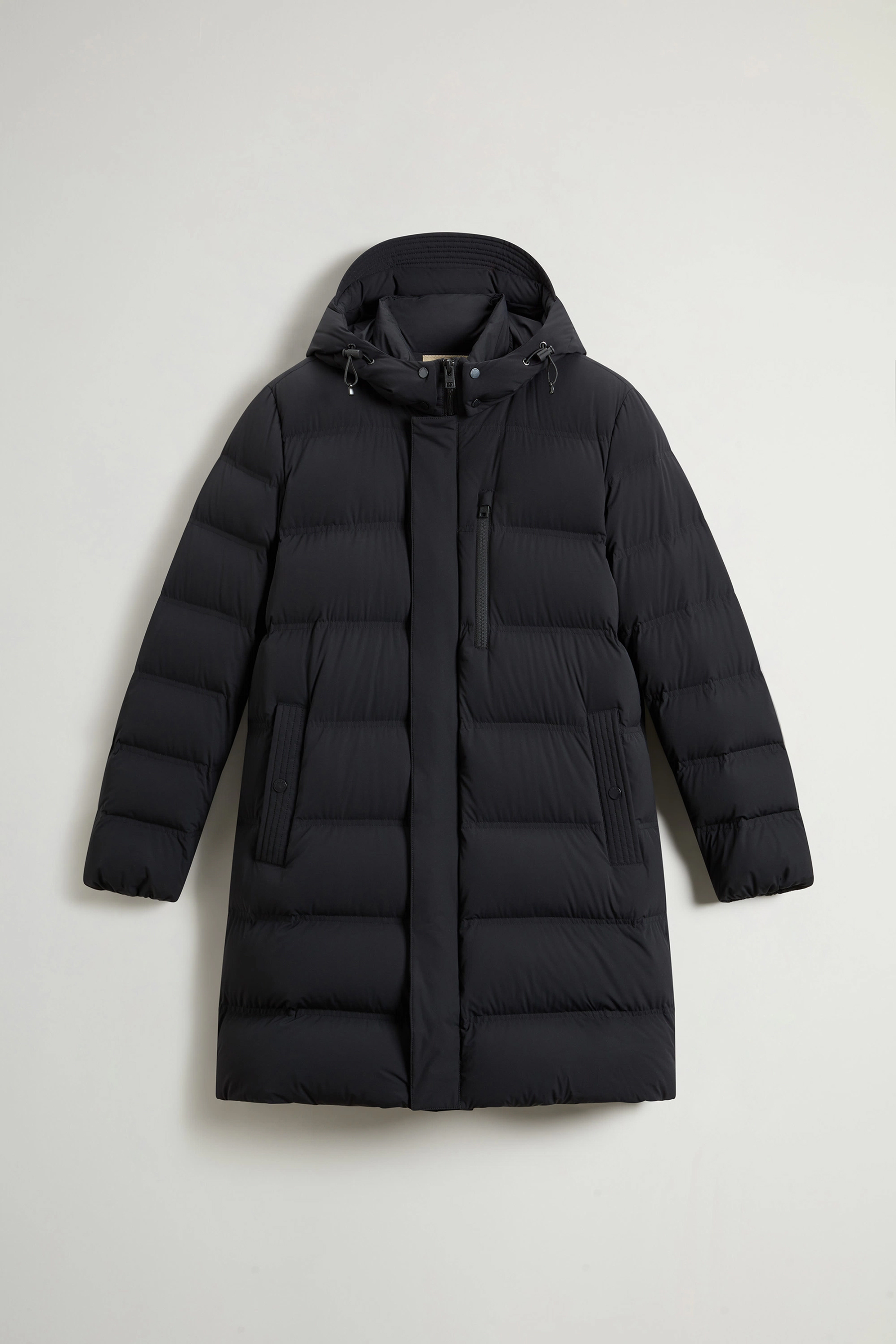 WOOLRICH Regular Fit Matt Stretch Nylon Long Puffer Jacket Bekleidung, Mantel, Jacke