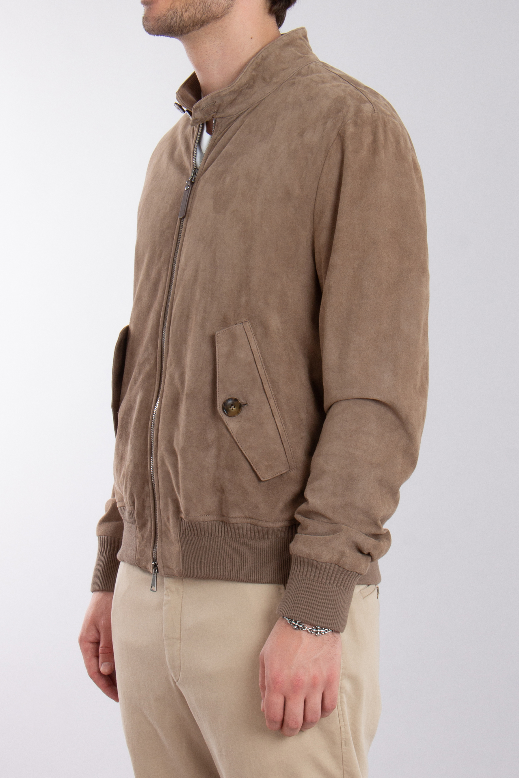 CANALI Regular Fit Lamb Suede Jacket CANALI Regular Fit Lamb Suede Jacket