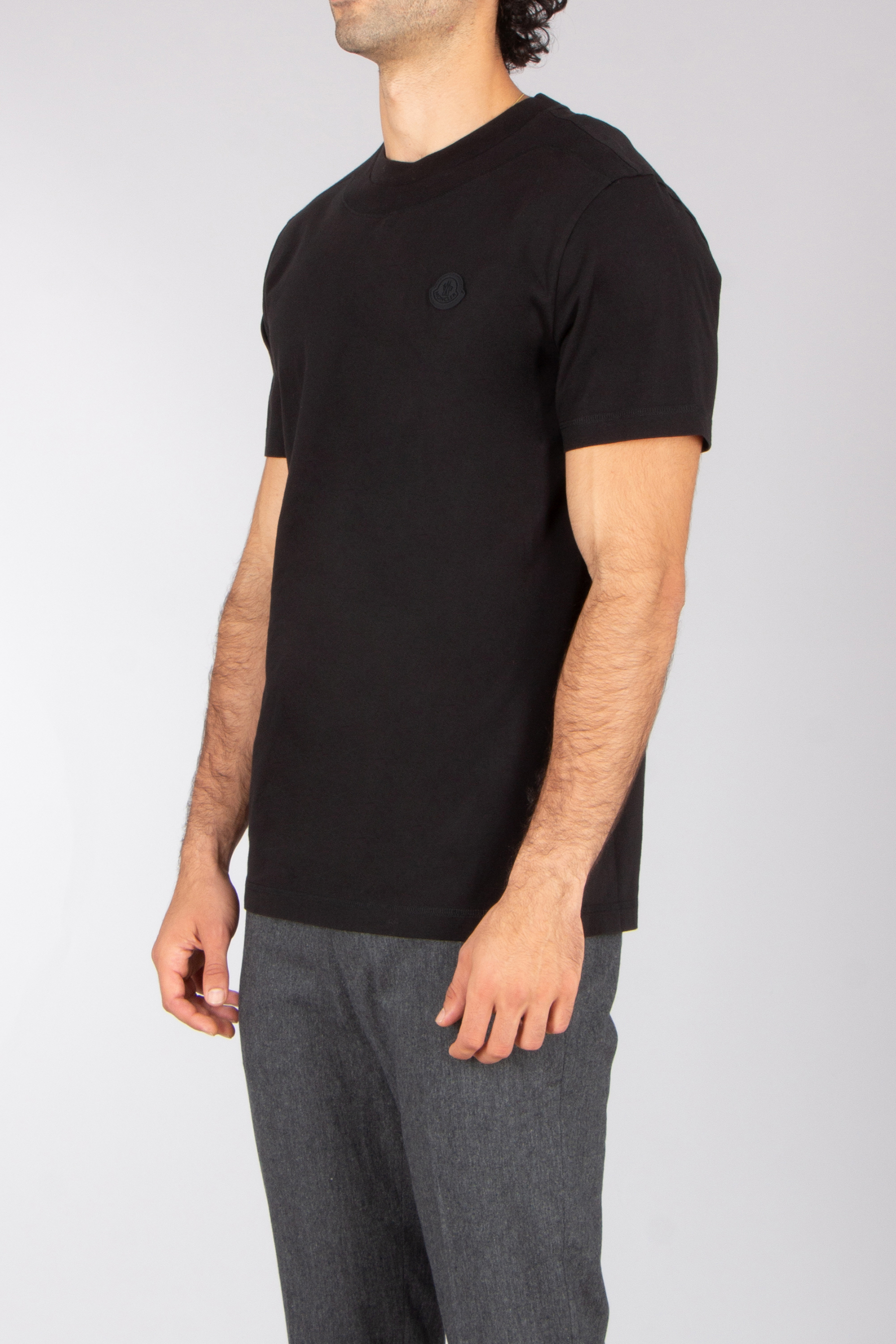 MONCLER Regular Fit Organic Cotton Jersey T-Shirt T-shirt, Erwachsener, Männlich, Mann, Person