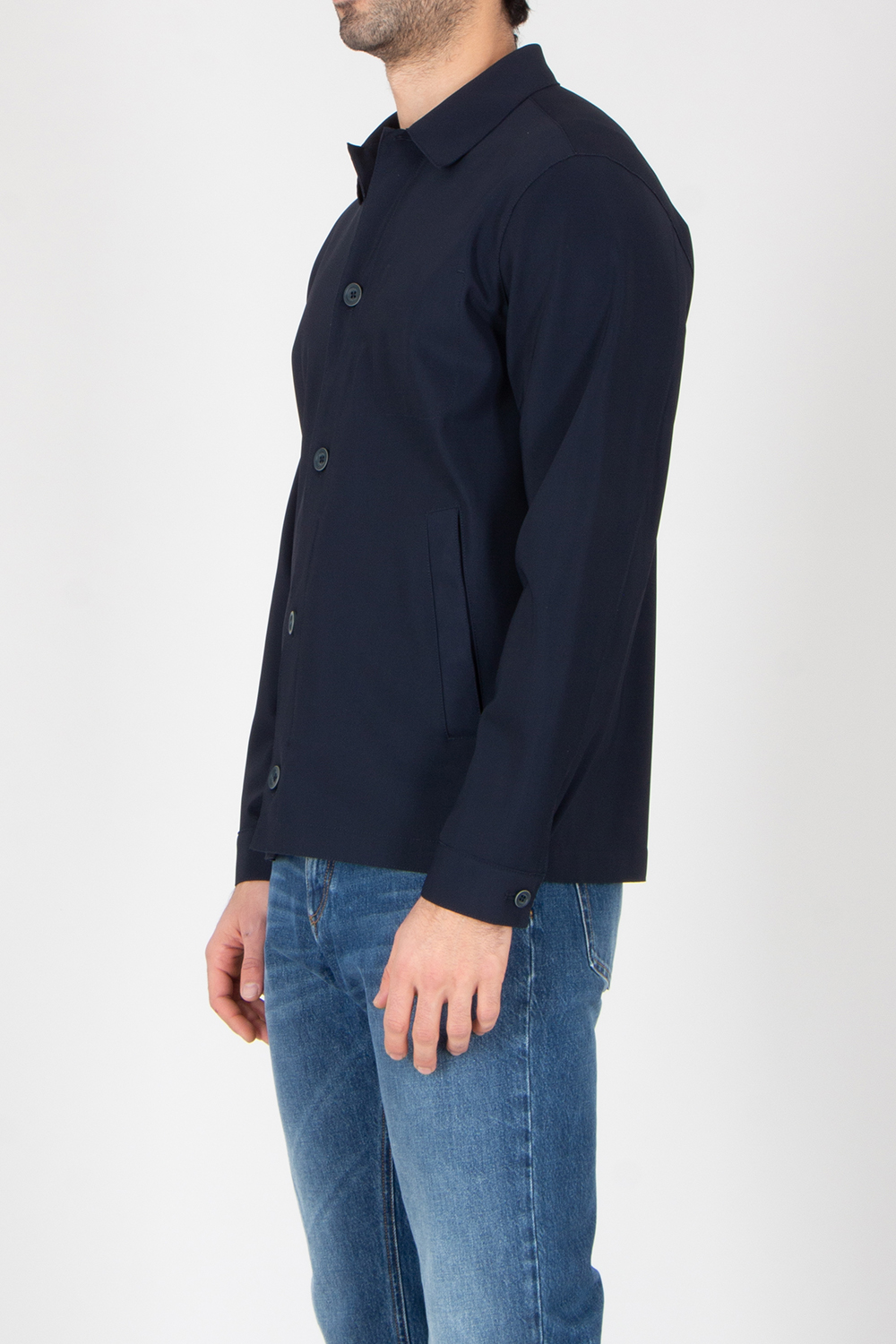 HERNO Regular Fit Light Scuba Shirt Jacket