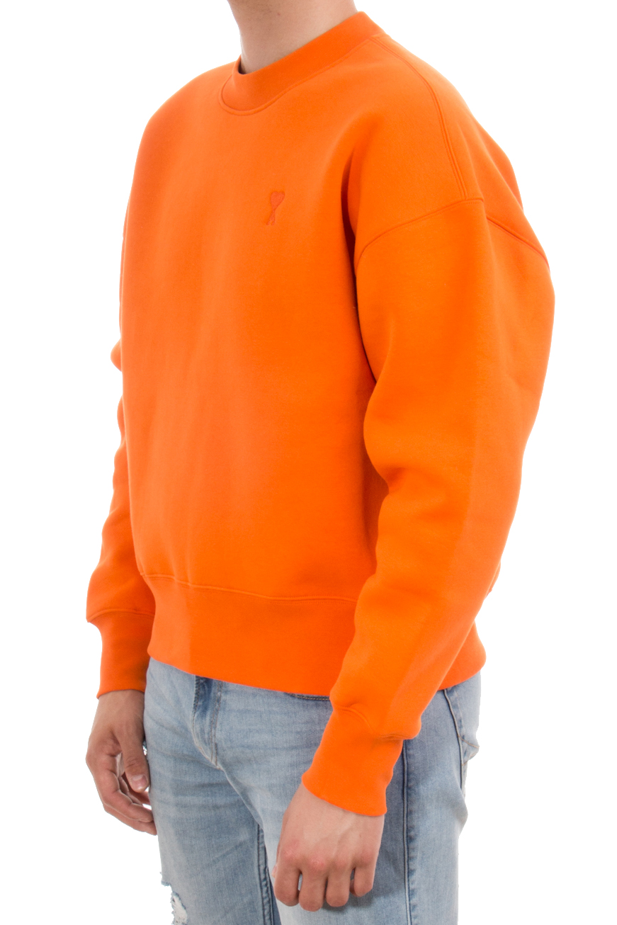 AMI PARIS Embroidered Organic Cotton Sweatshirt
