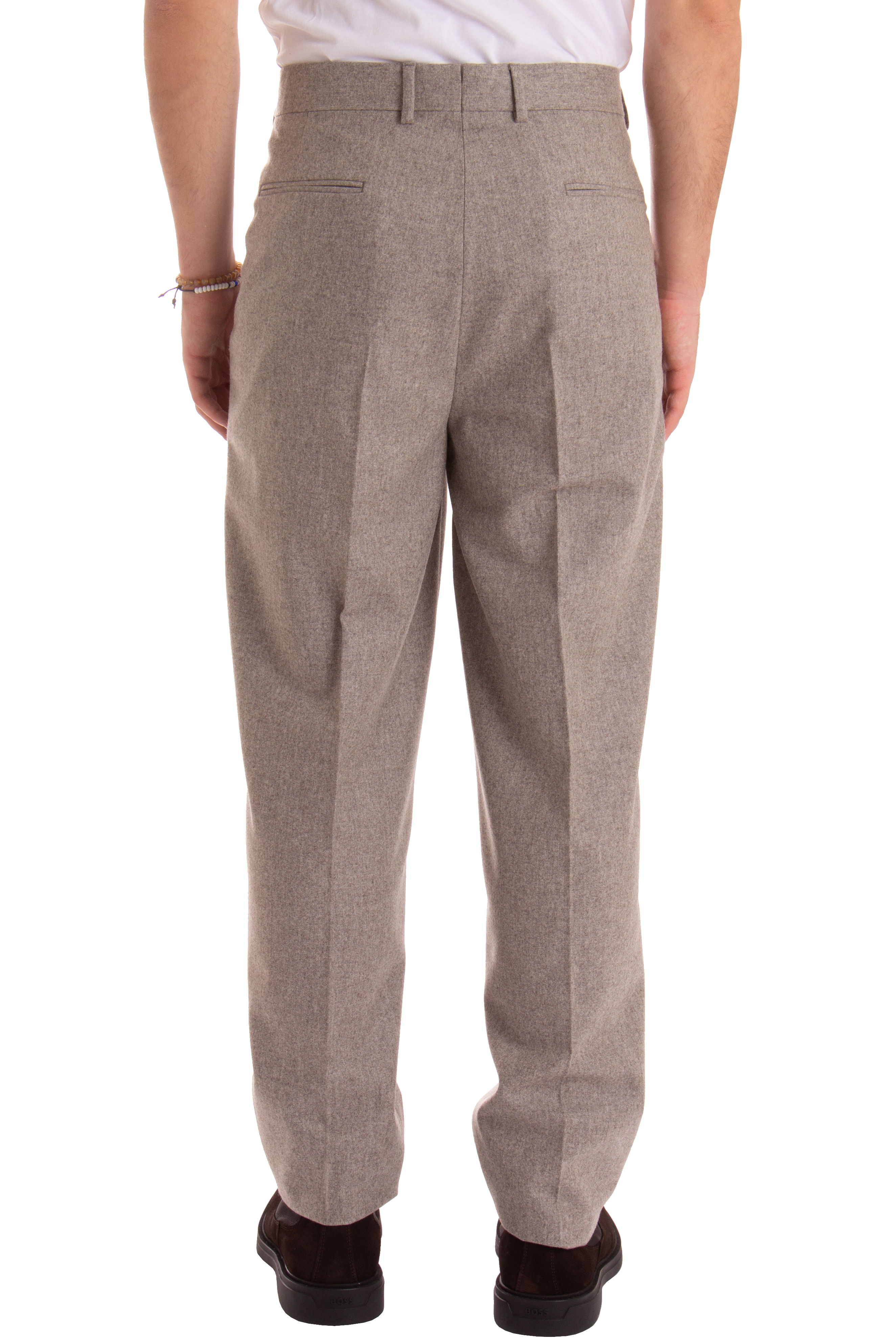 ZEGNA Pleated Fit Wool Pants ZEGNA Pleated Fit Wool Pants
