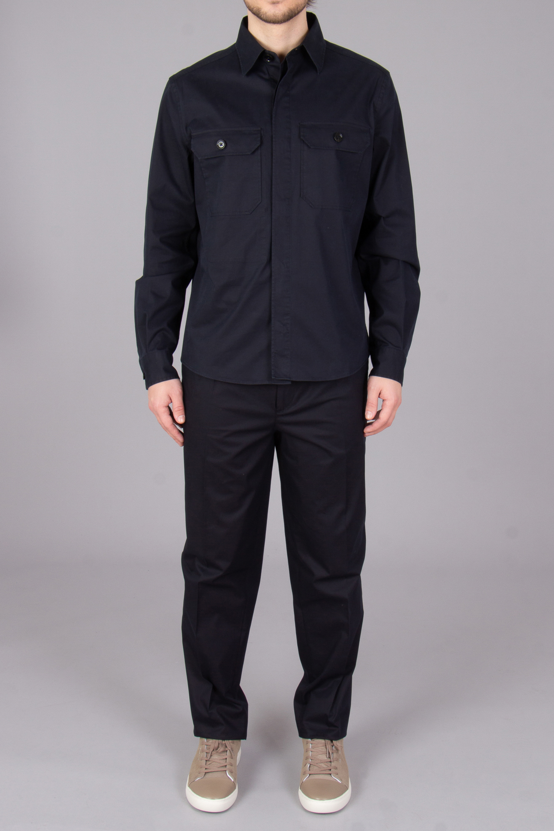 ZEGNA Pleated Fit Premium Cotton Stretch Pants ZEGNA Pleated Fit Premium Cotton Stretch Pants