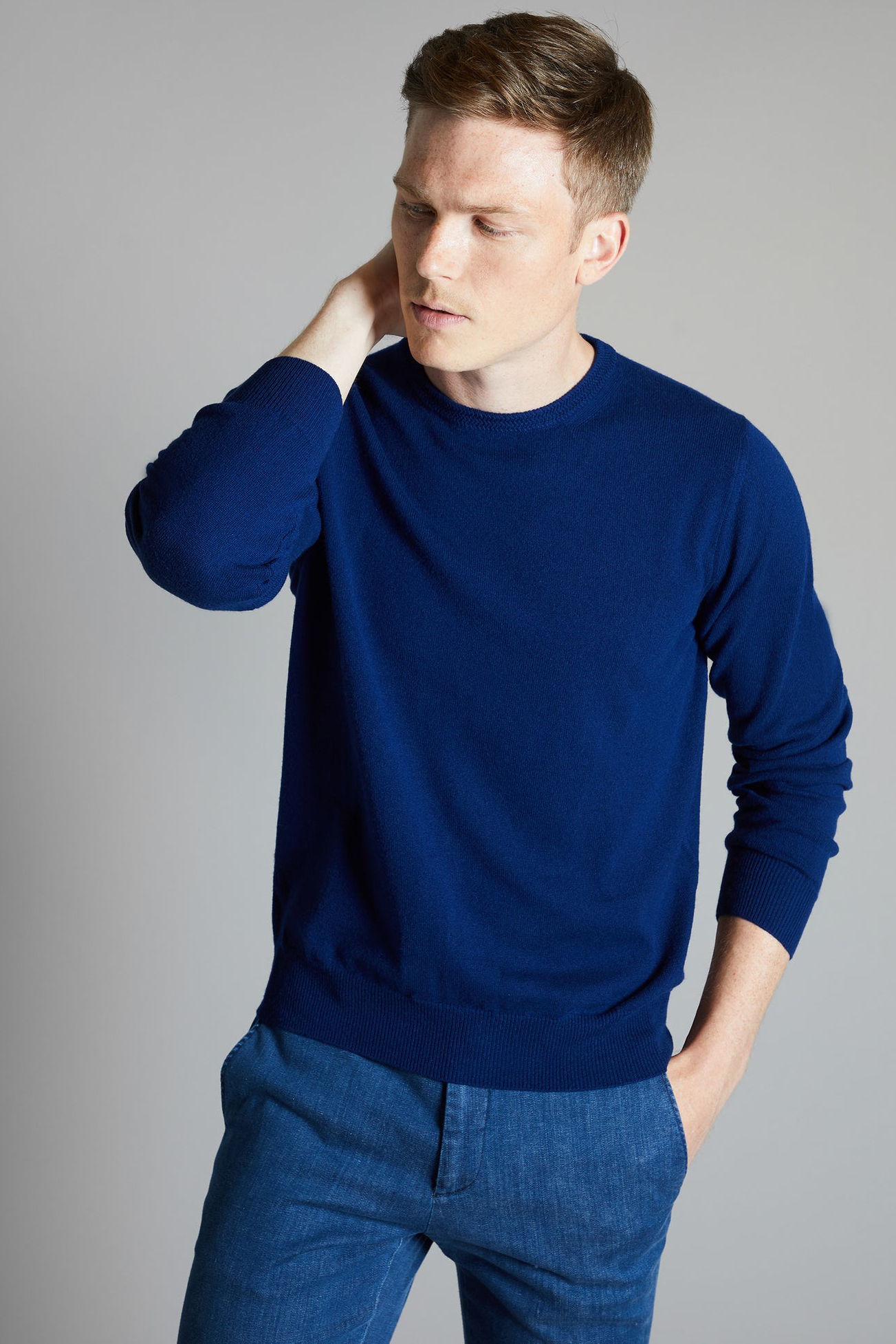 COLOMBO Kid Cashmere Round Neck Sweater 