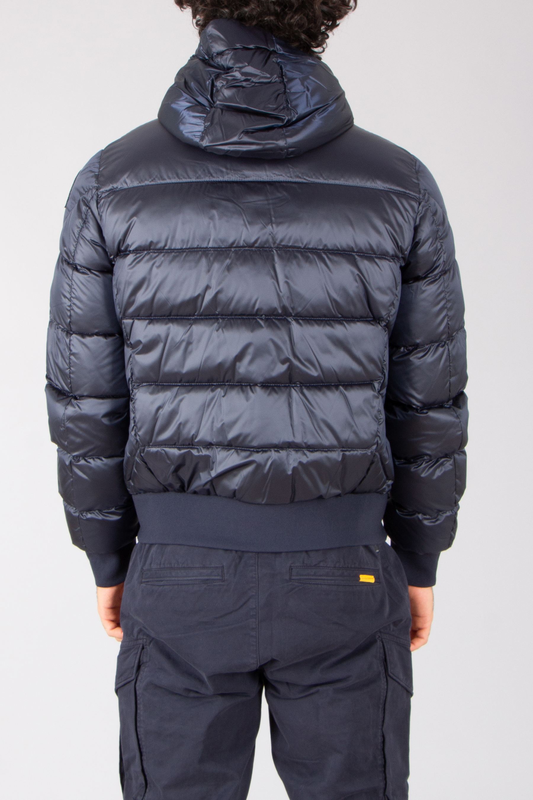 PARAJUMPERS Regular Fit Nylon Blend Twill Hooded Down Bomber Jacket Pharrell Bekleidung, Mantel, Jacke