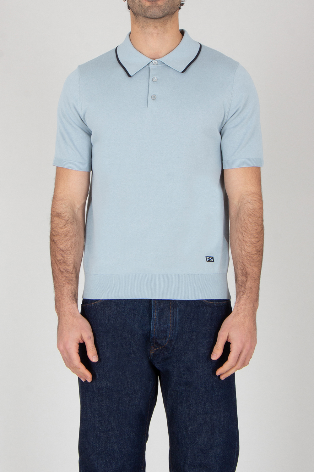 PAUL SMITH Regular Fit Organic Cotton Short-Sleeve Knit Polo