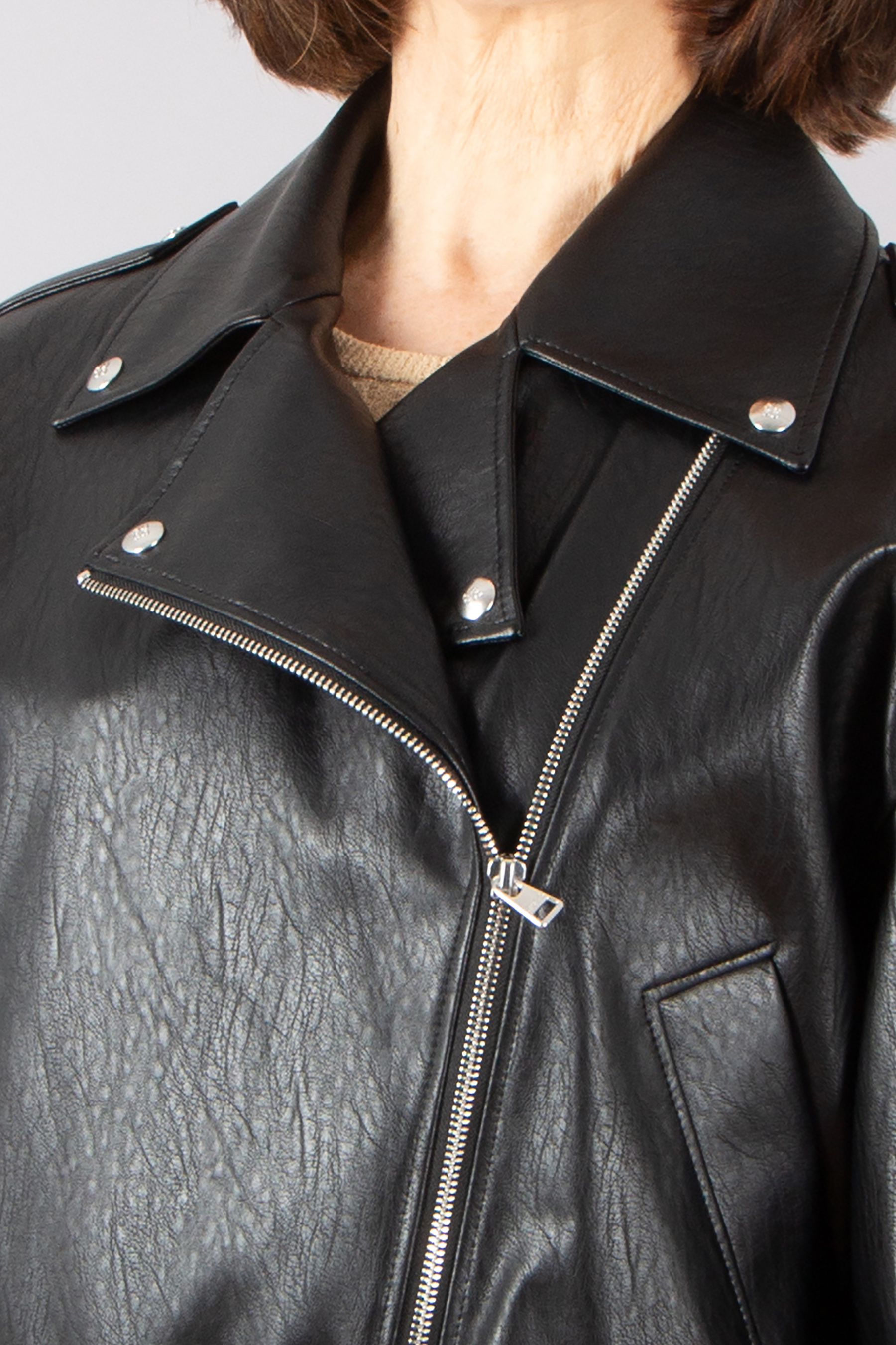 HUGO Faux Leather Biker Jacket Alipha HUGO Faux Leather Biker Jacket Alipha