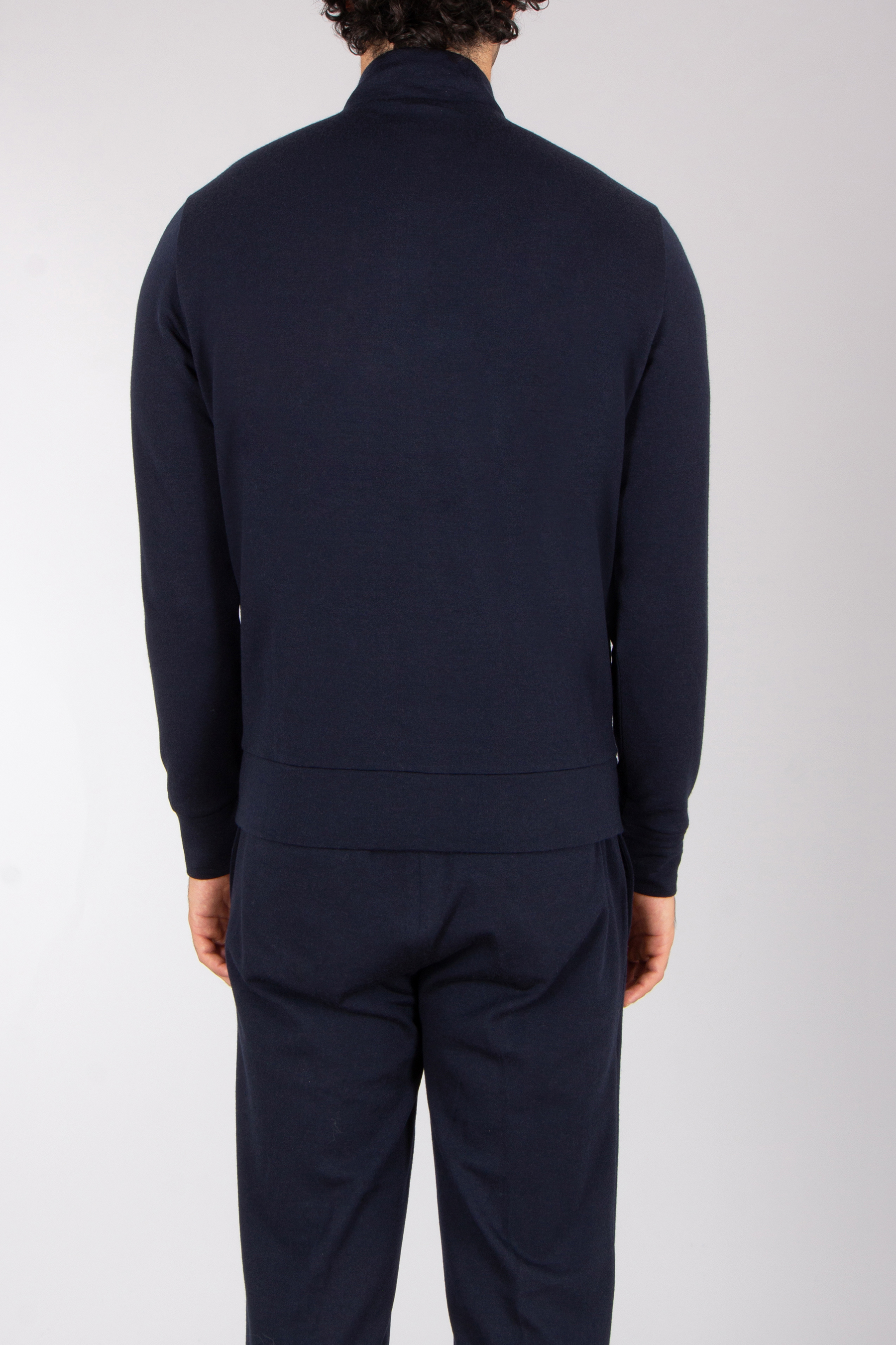 STEFAN BRANDT Regular Fit Super Fine Wool Blend French Terry Zip-Up Sweatshirt Joseph Langarm, Hosen, Anzug, Mann, Person