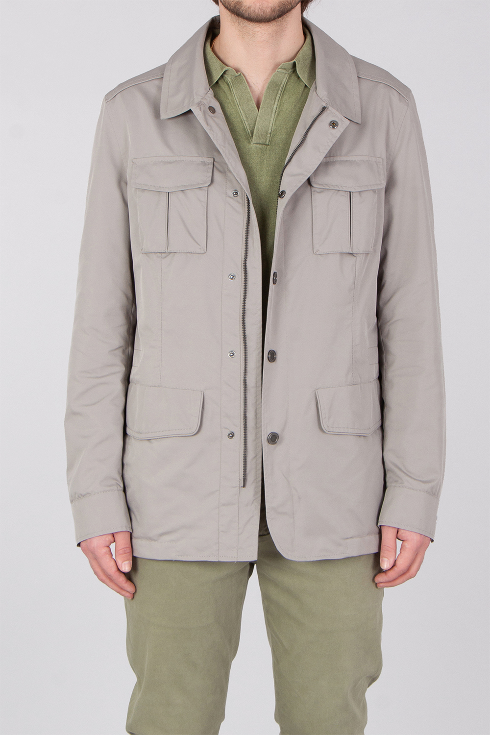 MAXIMILIAN Regular Fit Technical Fabric Field Jacket Caiden