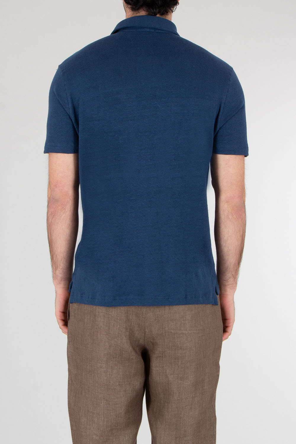 STEFAN BRANDT Regular Fit Linen Stretch Jersey Polo Shirt Laurin
