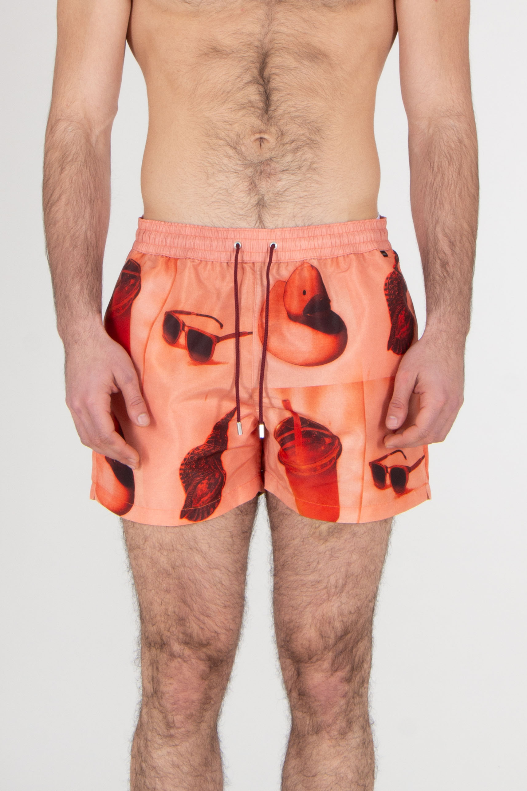 PAUL SMITH Classic Fit Recycled Polyester Swim Shorts
