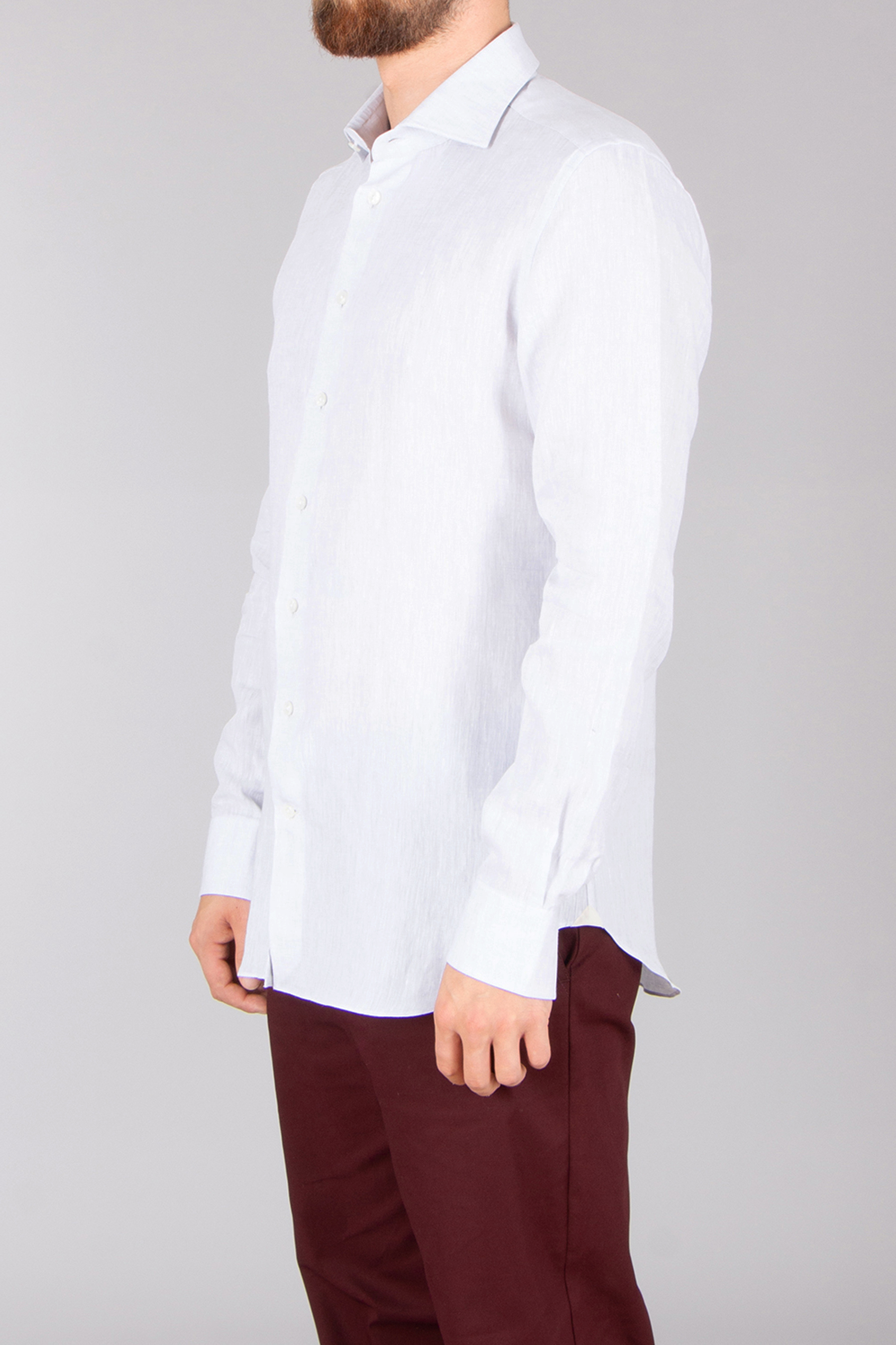 EMANUELE MAFFEIS Regular Fit Linen Shirt Eduardo Vaduz Hemd, Kleid, Hemd, Leinen, Langarm, Hosen