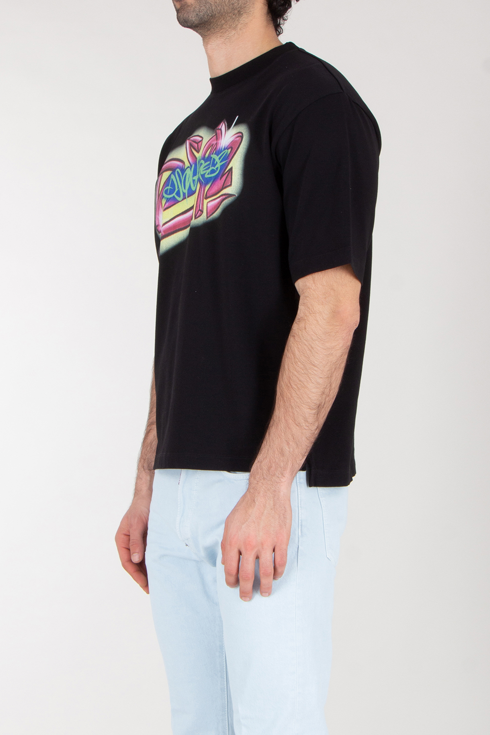 DSQUARED2 Loose Fit Cotton Graffiti T-Shirt