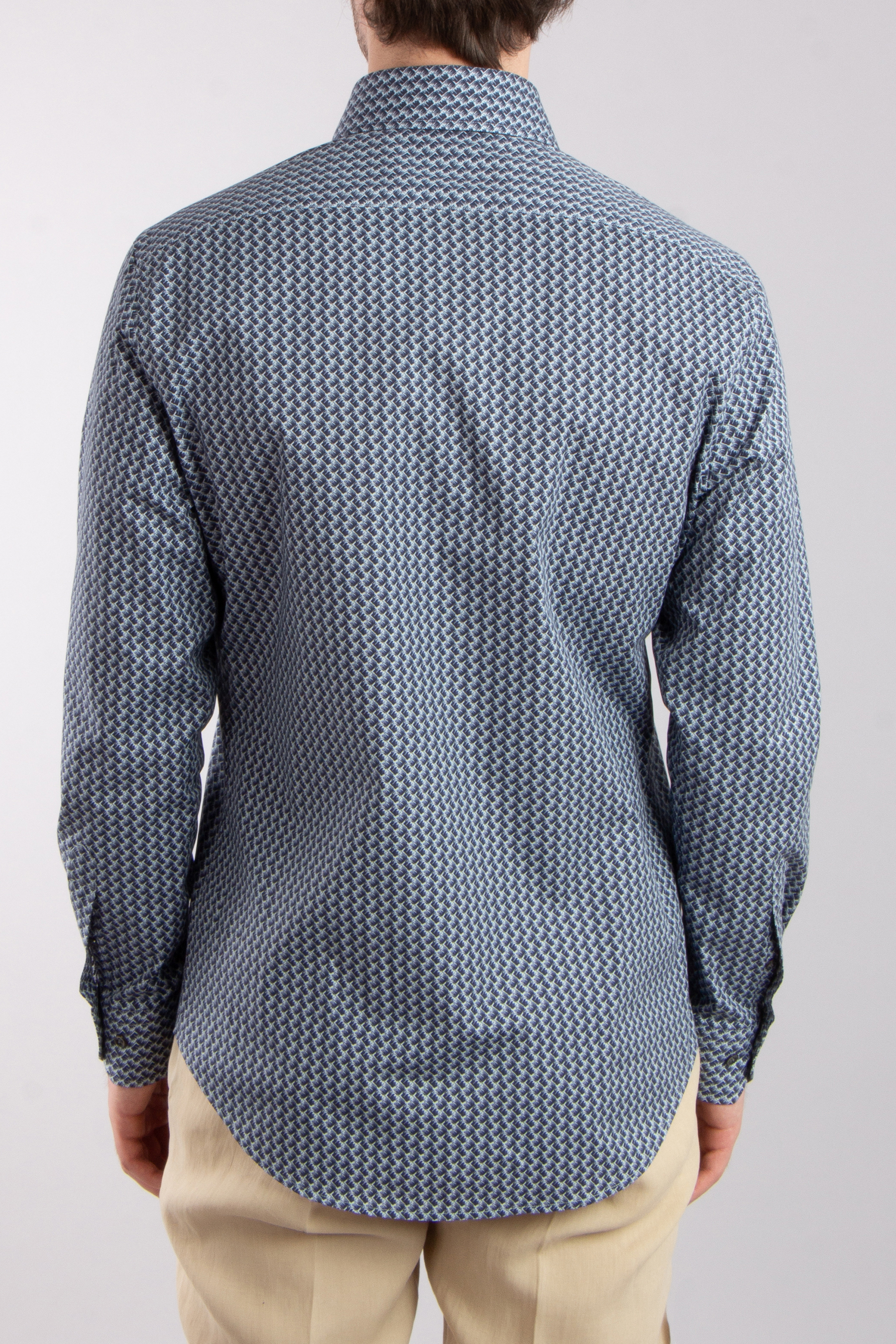 PAL ZILERI Printed Cotton Stretch Shirt PAL ZILERI Printed Cotton Stretch Shirt