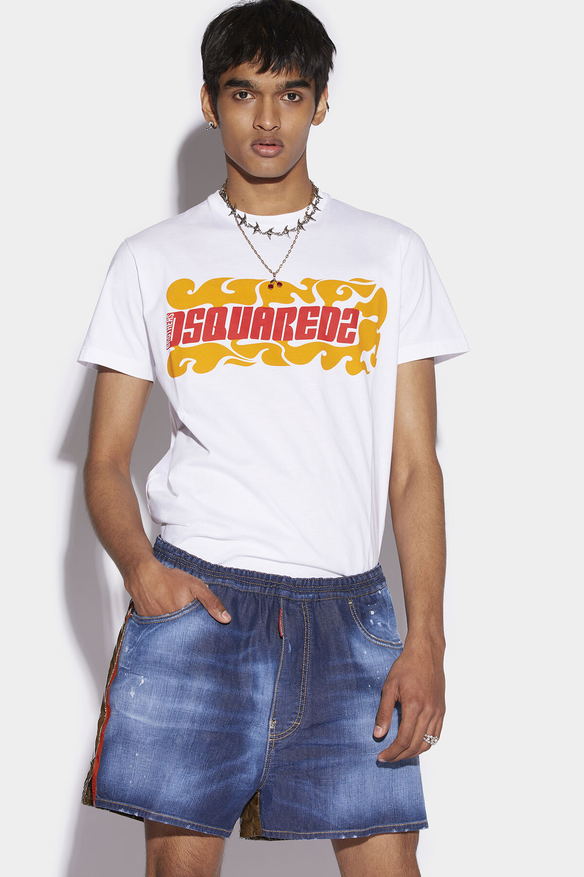 DSQUARED2 Mix Denim Shorts