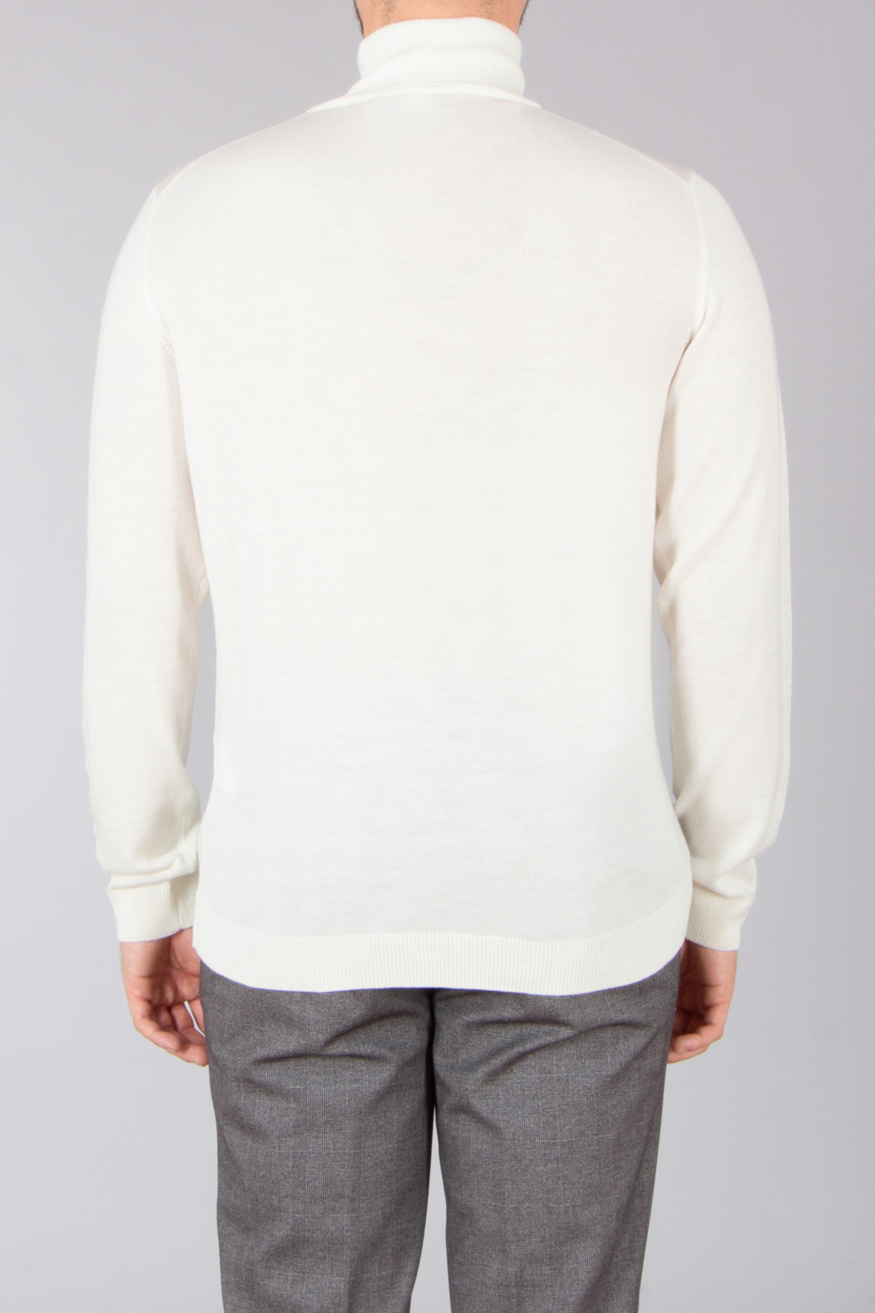 ROBERTO COLLINA Regular Fit Extra-Fine Wool Turtleneck Sweater Langarm, Ärmel, Pullover, Leinen, Hosen