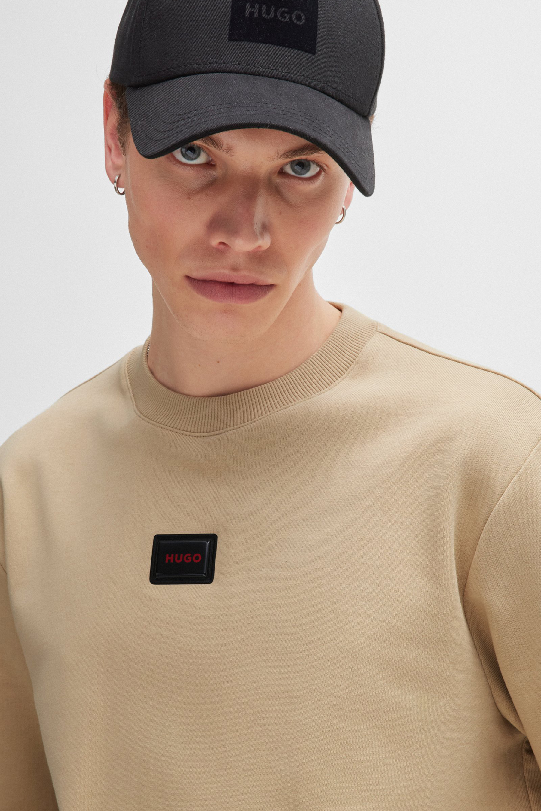 HUGO Regenerative Cotton Terry Sweatshirt Diragol HUGO Regenerative Cotton Terry Sweatshirt Diragol